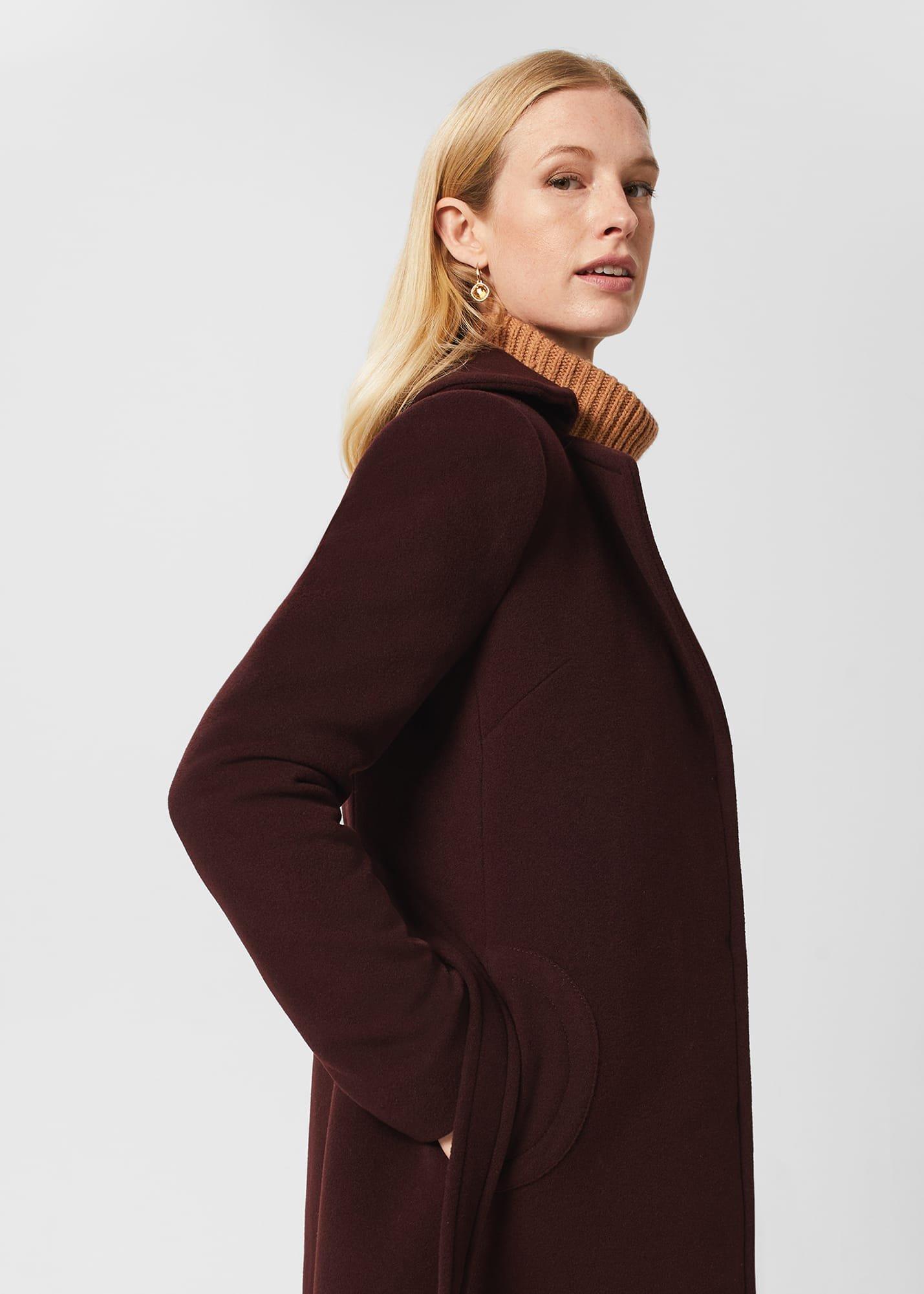 Carissa Coat, Aubergine, hi-res