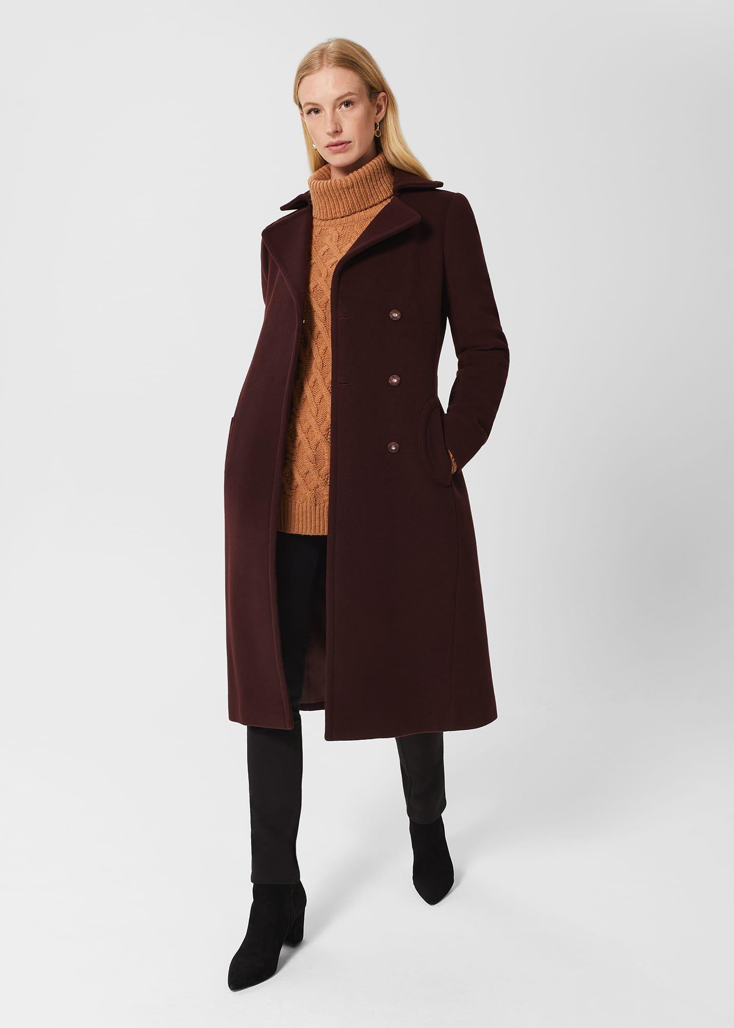 Carissa Coat, Aubergine, hi-res