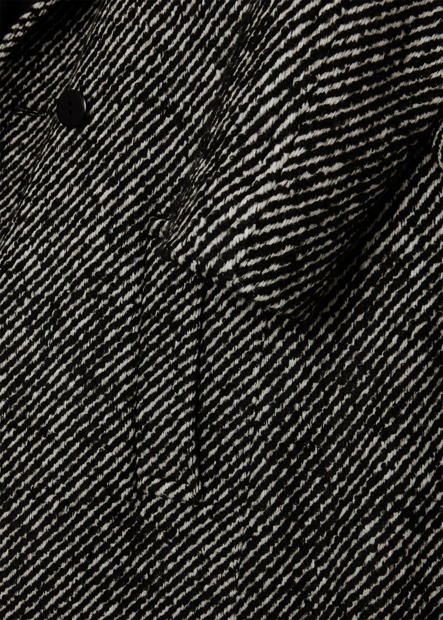 Gerrie Wrap Coat, Black White, hi-res