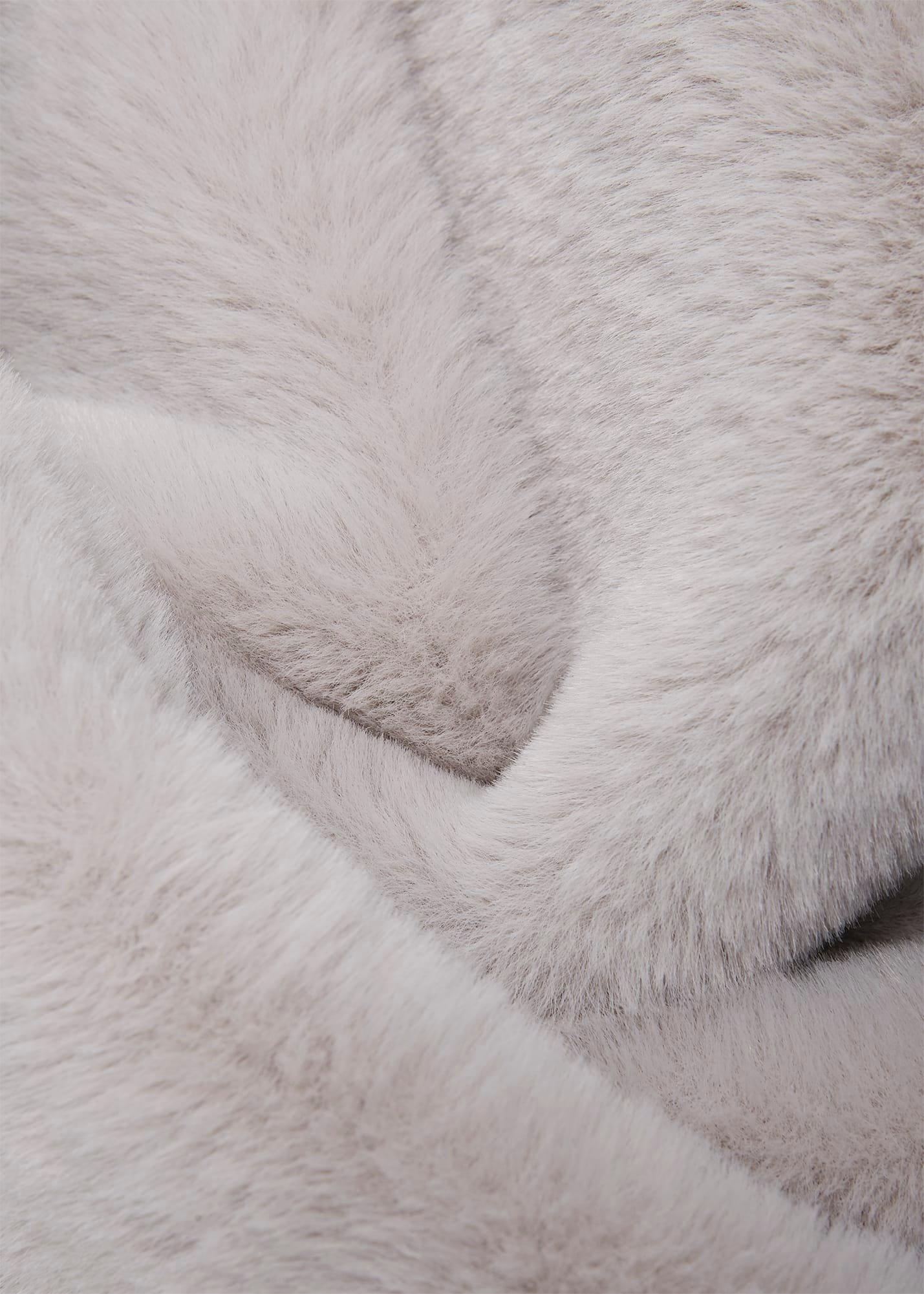 Bethany Faux Fur Coat , Silver Grey, hi-res