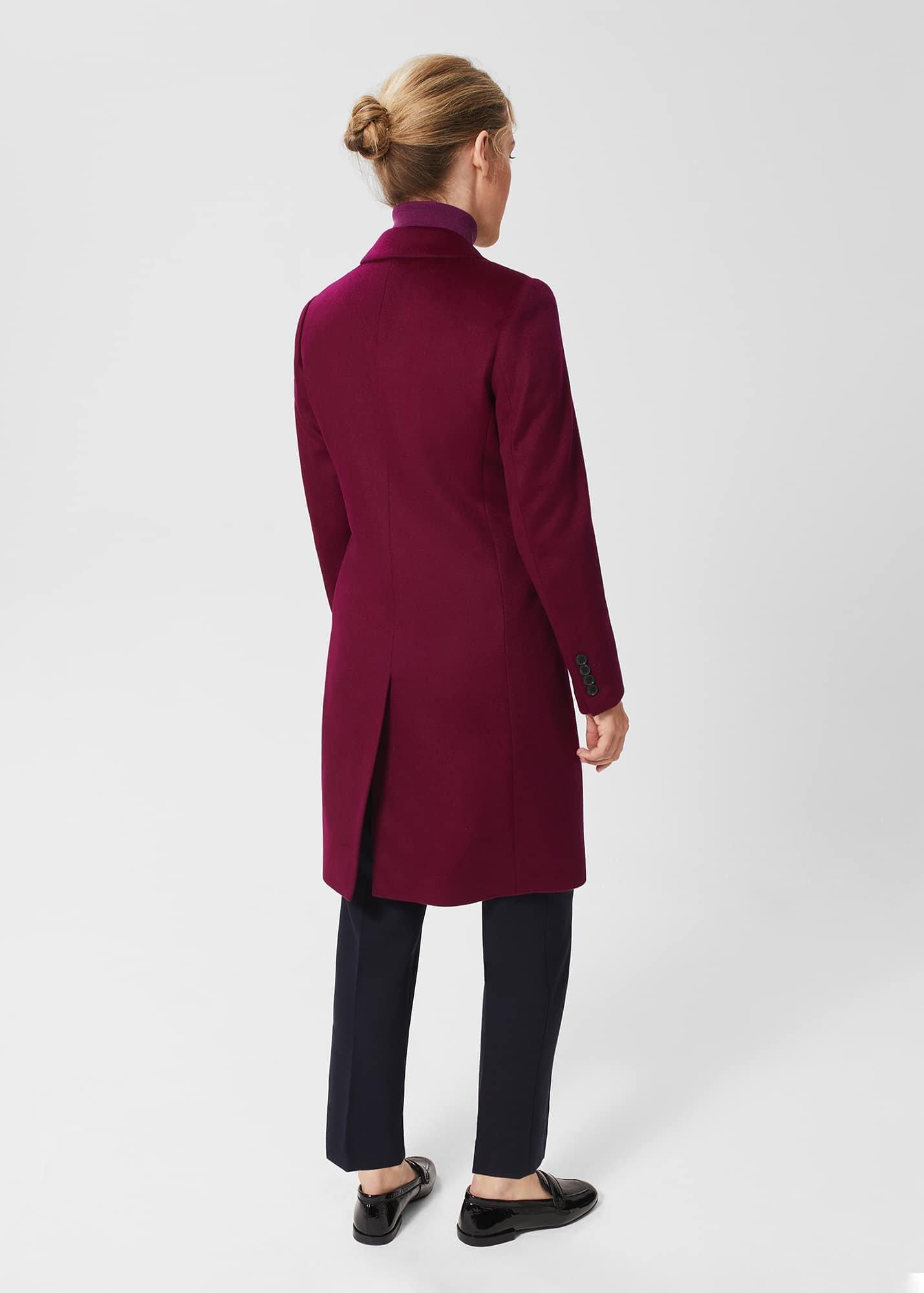 Petite Tilda Wool Coat, Warm Plum, hi-res