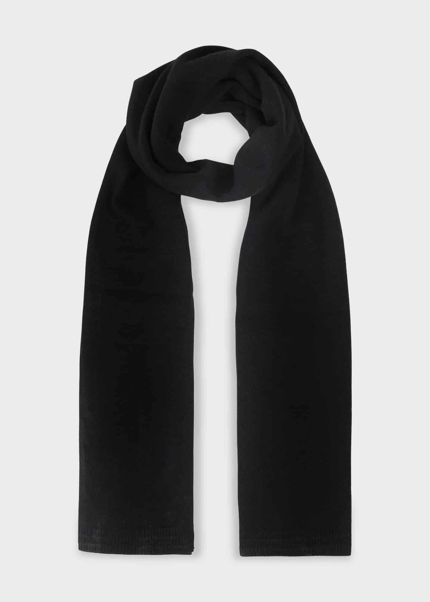 Mabel Cashmere Scarf, Black, hi-res