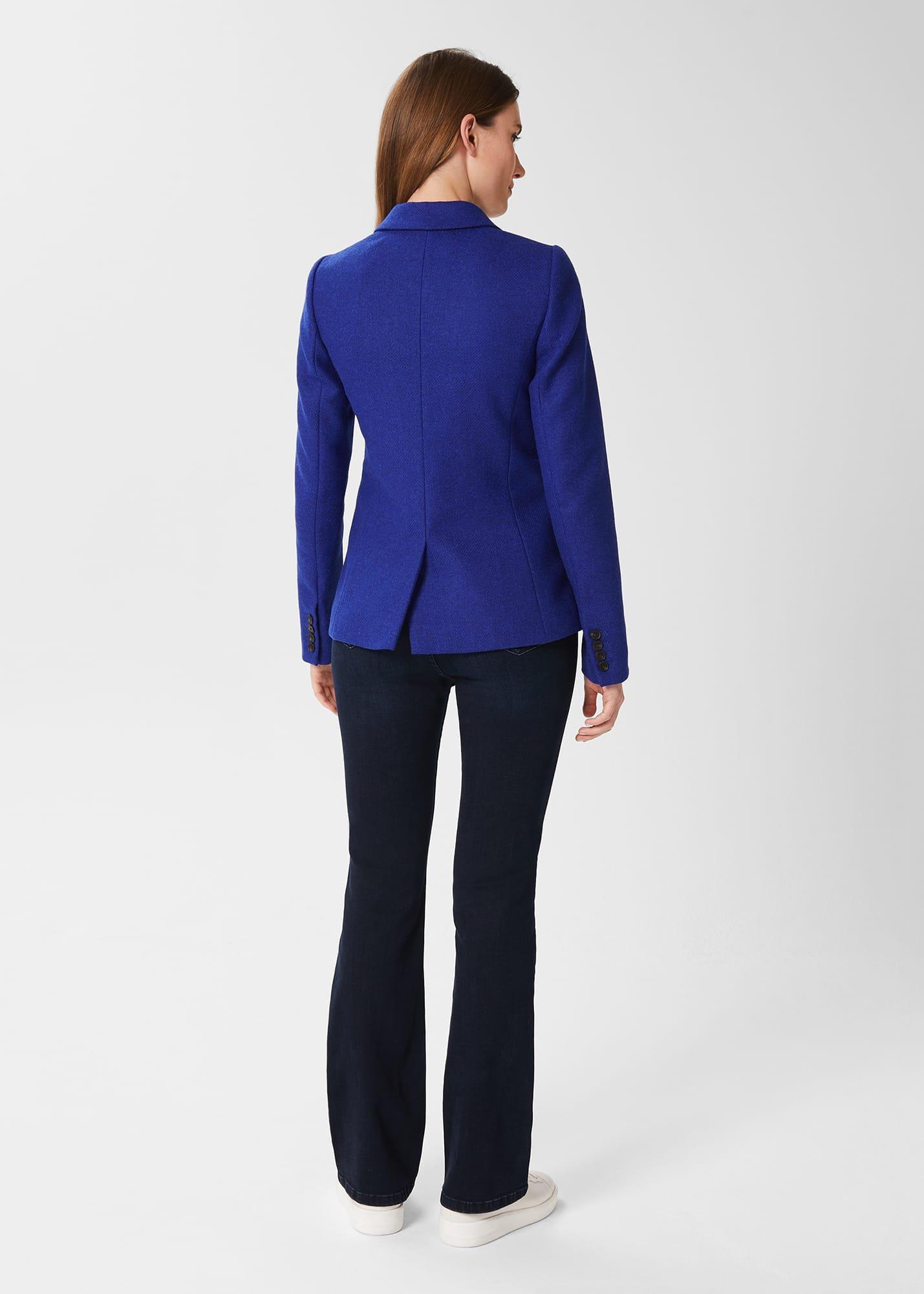 Jessica Wool Jacket, Cobalt, hi-res