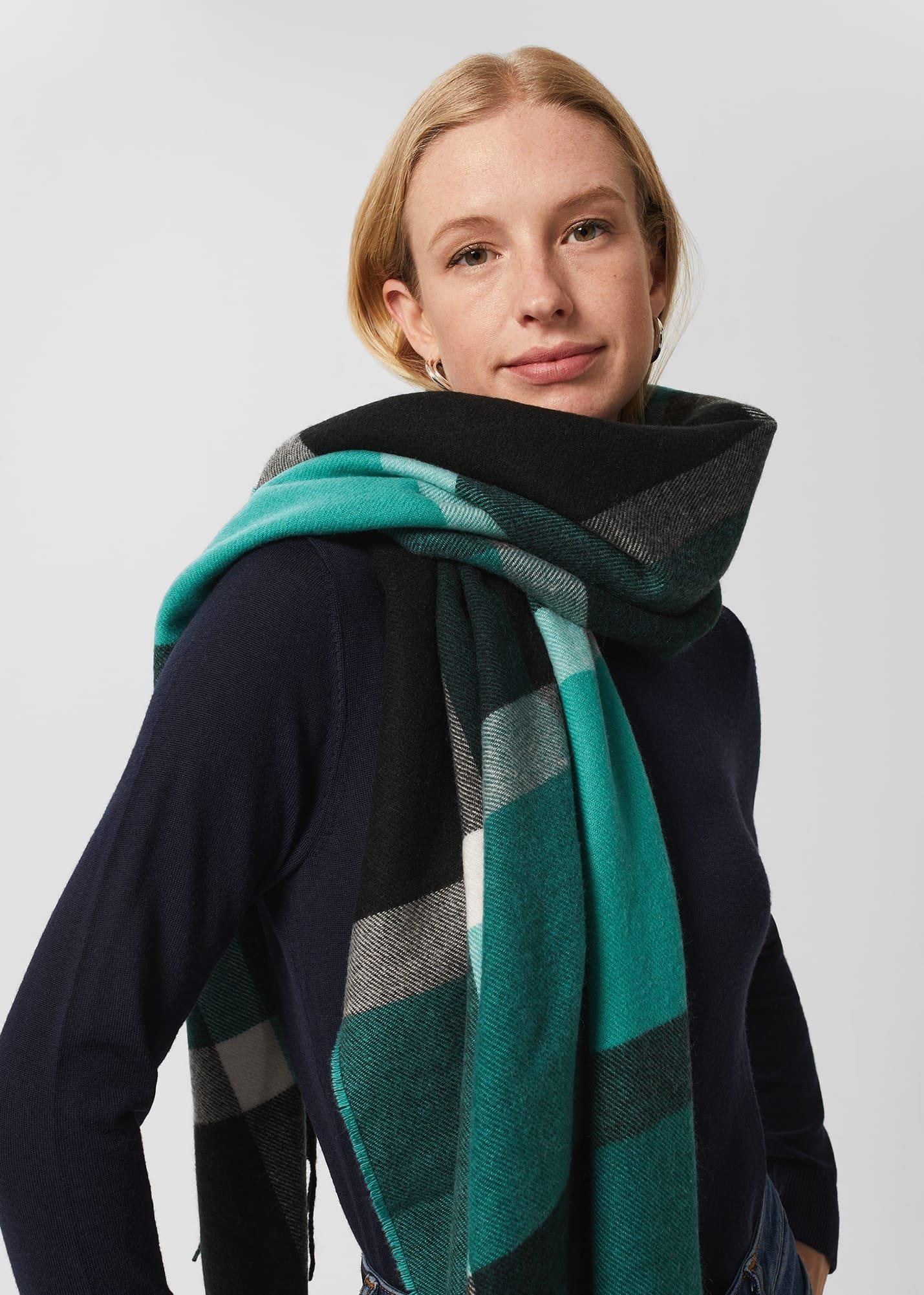 Elsa Scarf, Teal, hi-res