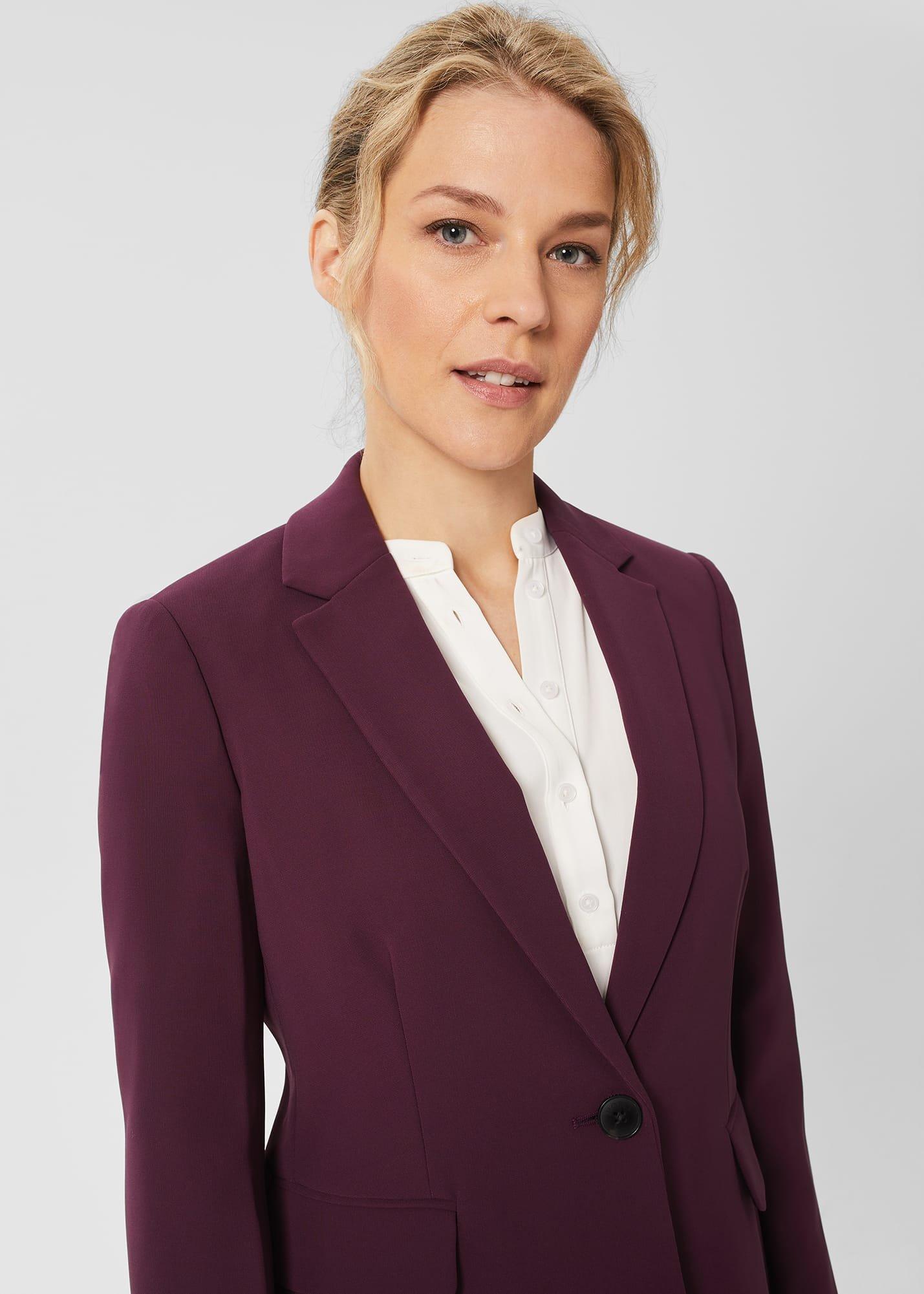 Petite Adelia Jacket, Deep Plum, hi-res