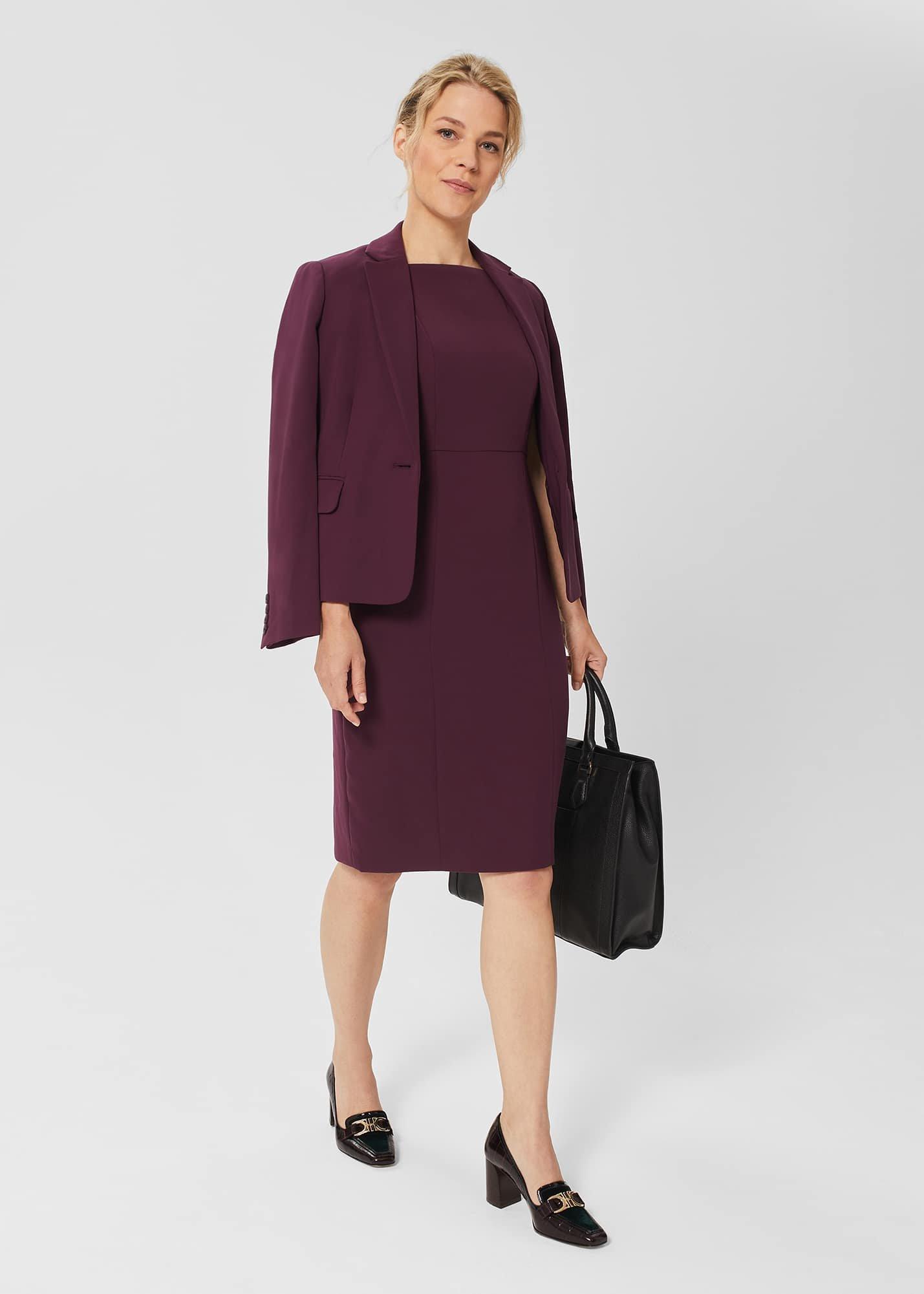 Petite Adelia Jacket, Deep Plum, hi-res