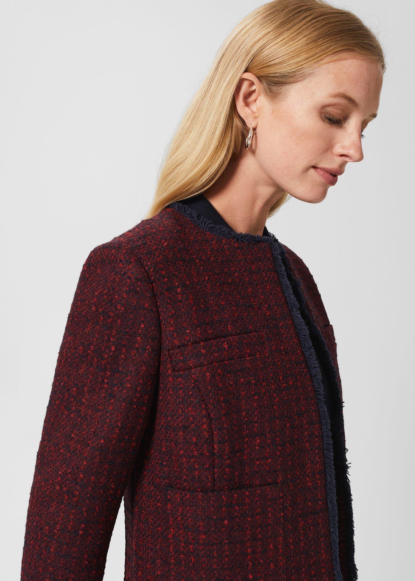 Meera Jacket, Red Navy, hi-res