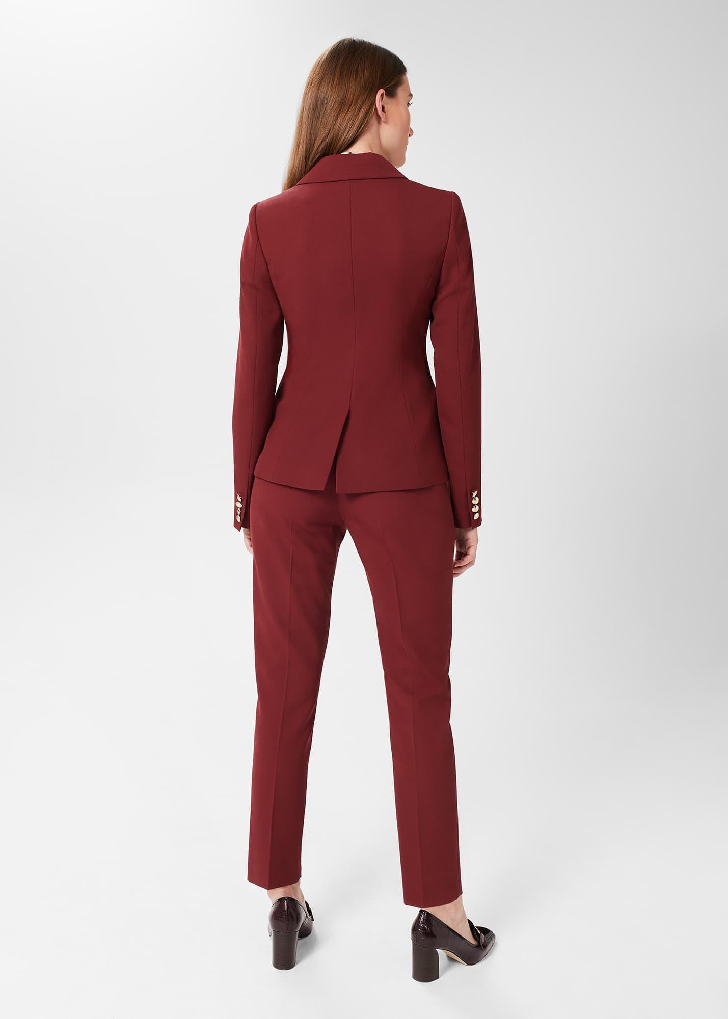 Melody Twill Jacket, Deep Vermillion, hi-res