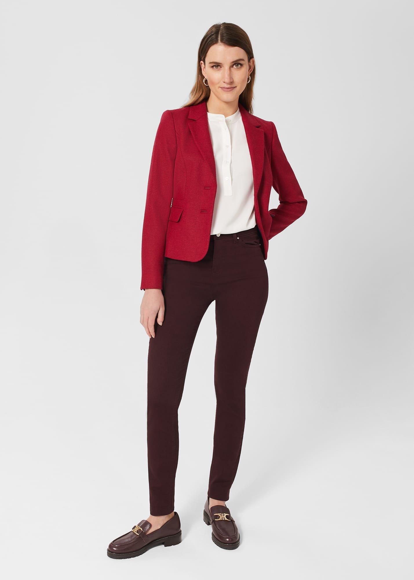 Hackness Wool Jacket , Raspberry, hi-res