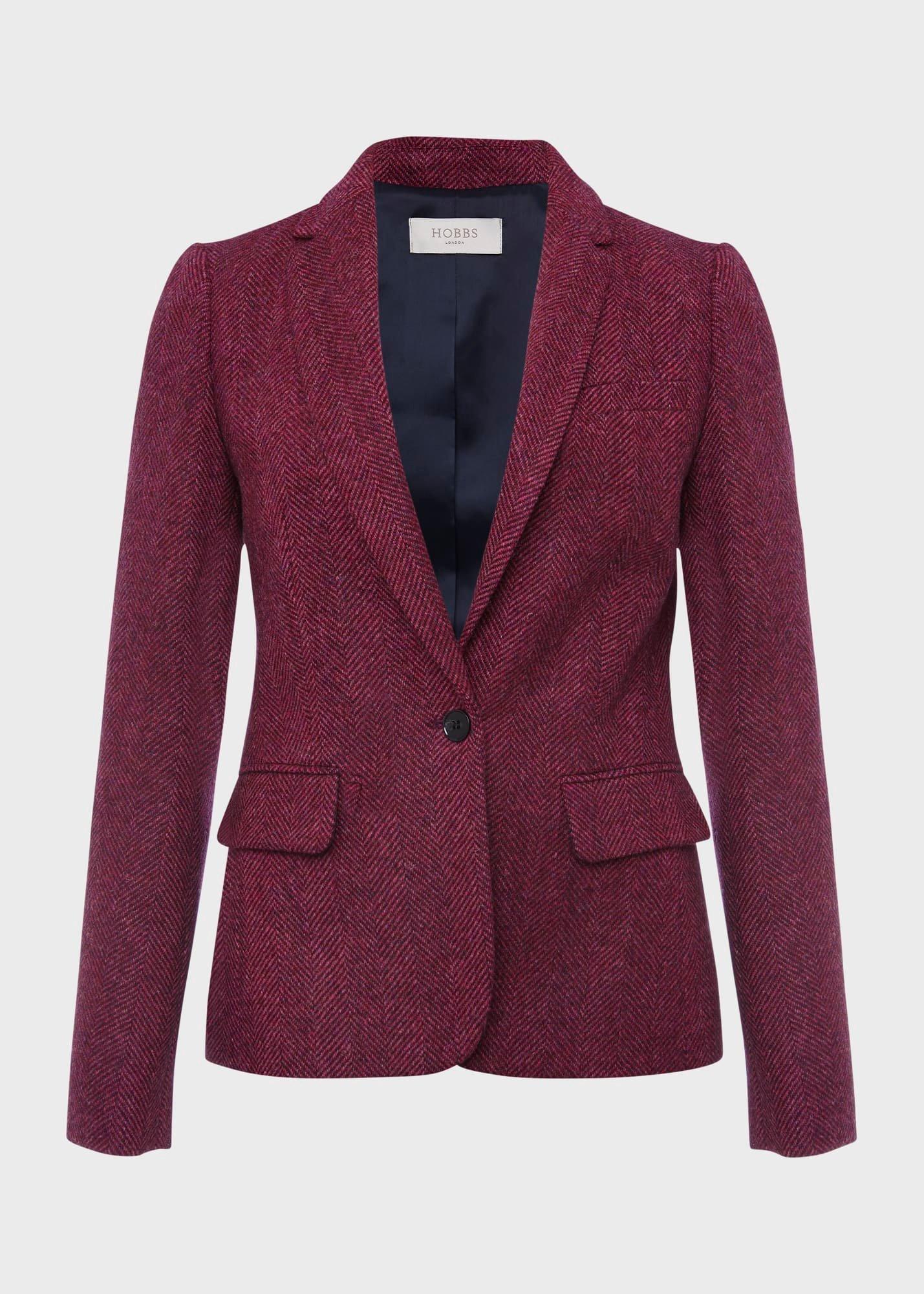Petite Blake Wool Jacket, Purple Multi, hi-res