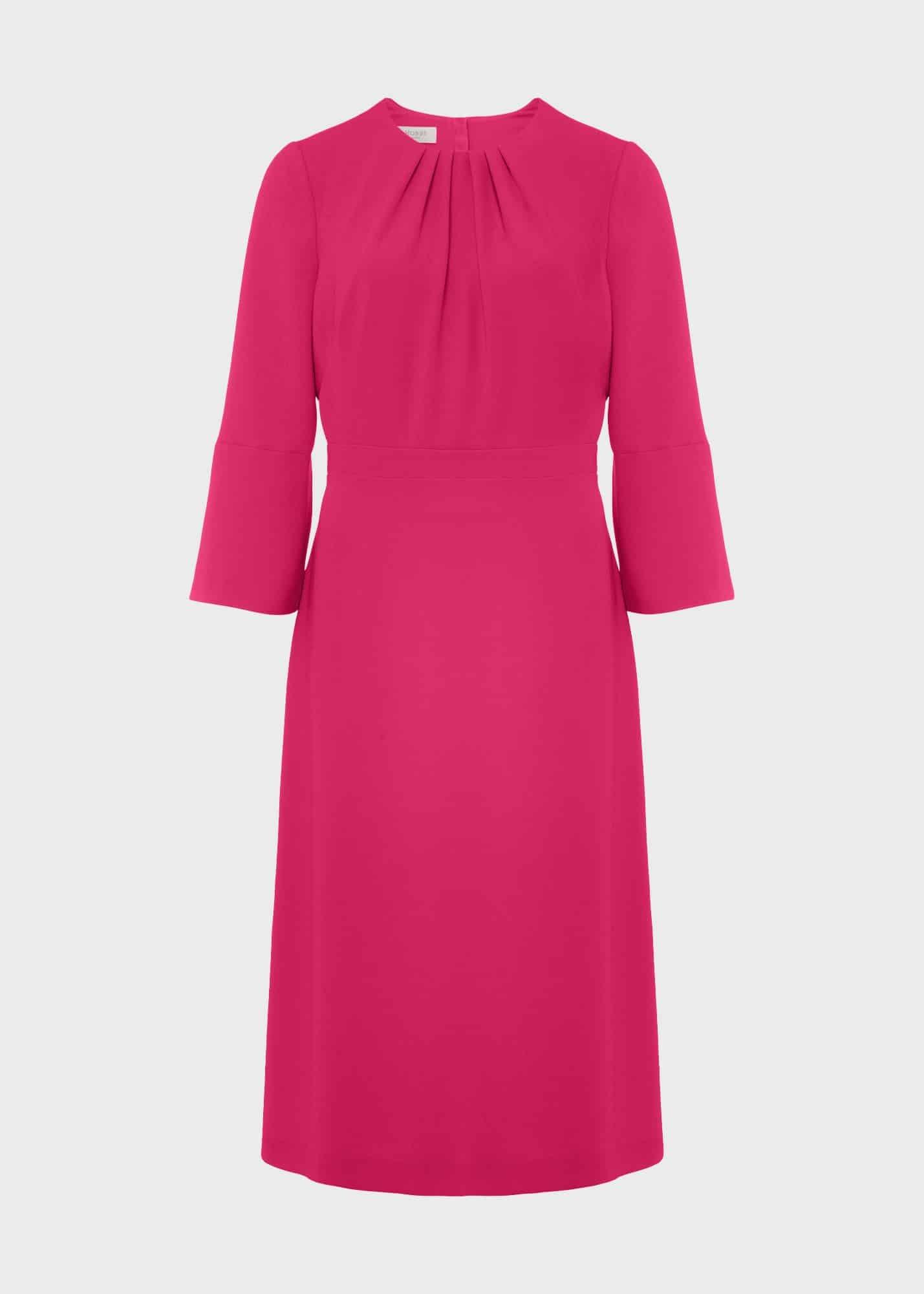 Marianne Fit And Flare Dress, Magenta Pink, hi-res