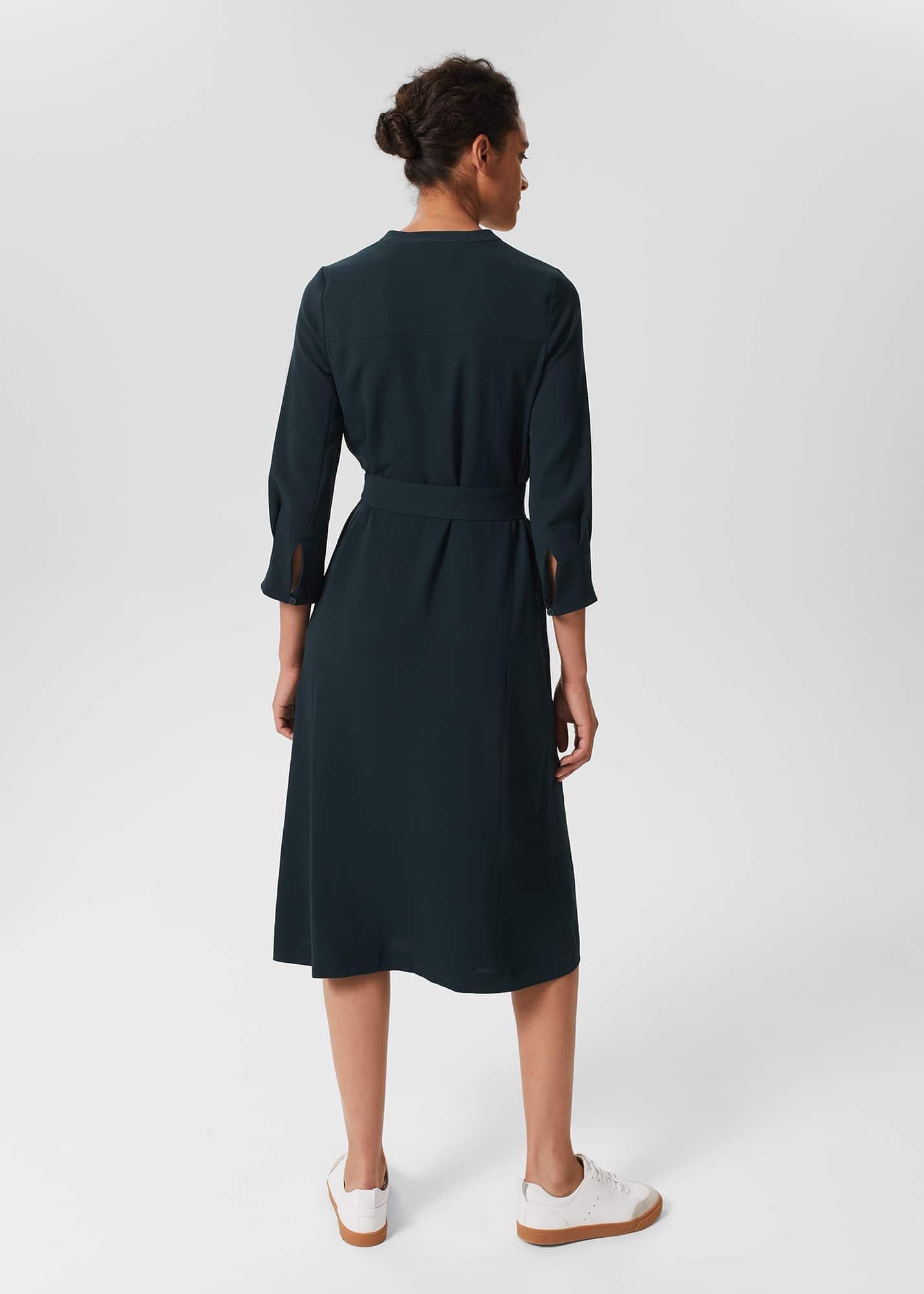 Isobel Shirt Dress, Dark Pine Green, hi-res