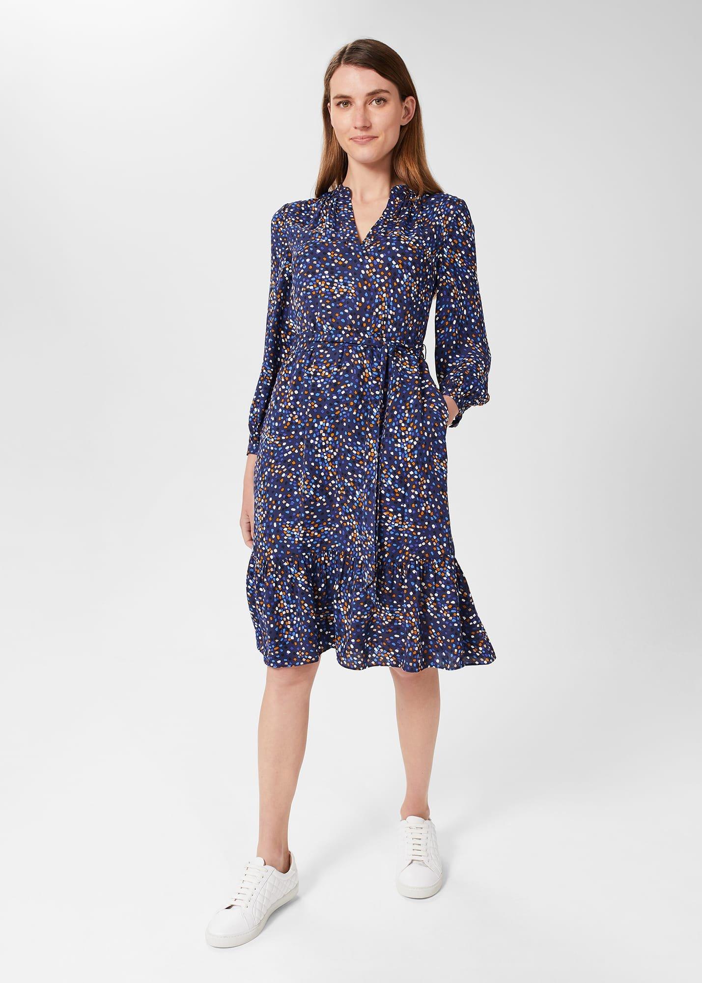 Mallory Belted Fit And Flare Dress