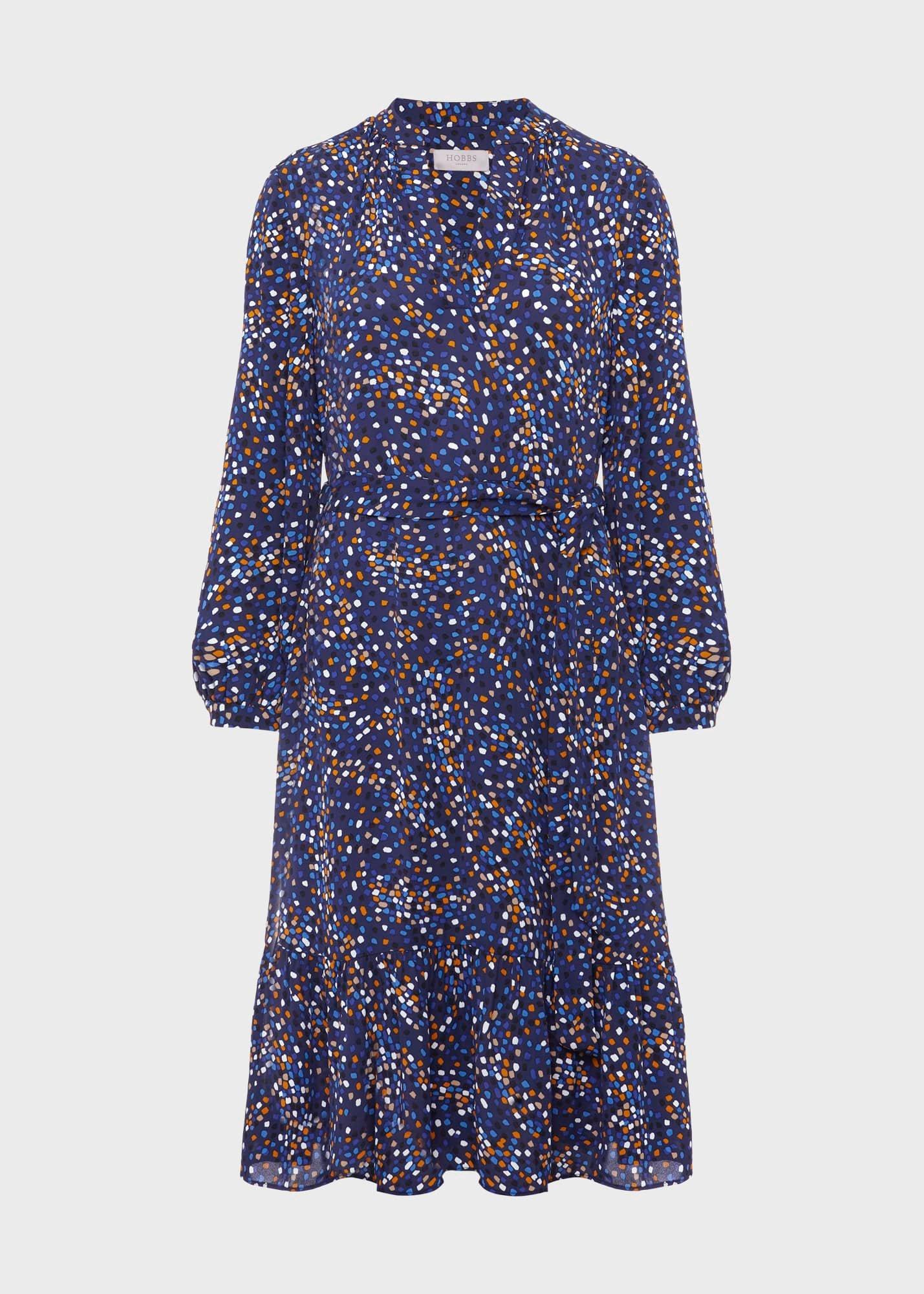 Petite Mallory Dress, Blue Multi, hi-res