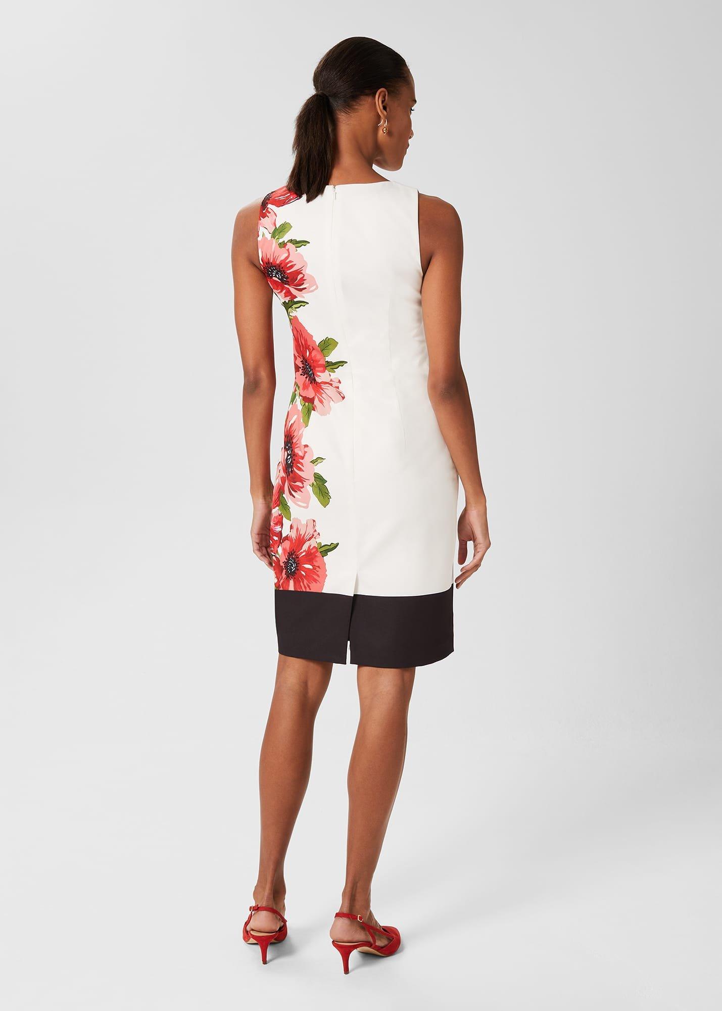 Moira Floral Shift Dress, Red Multi, hi-res