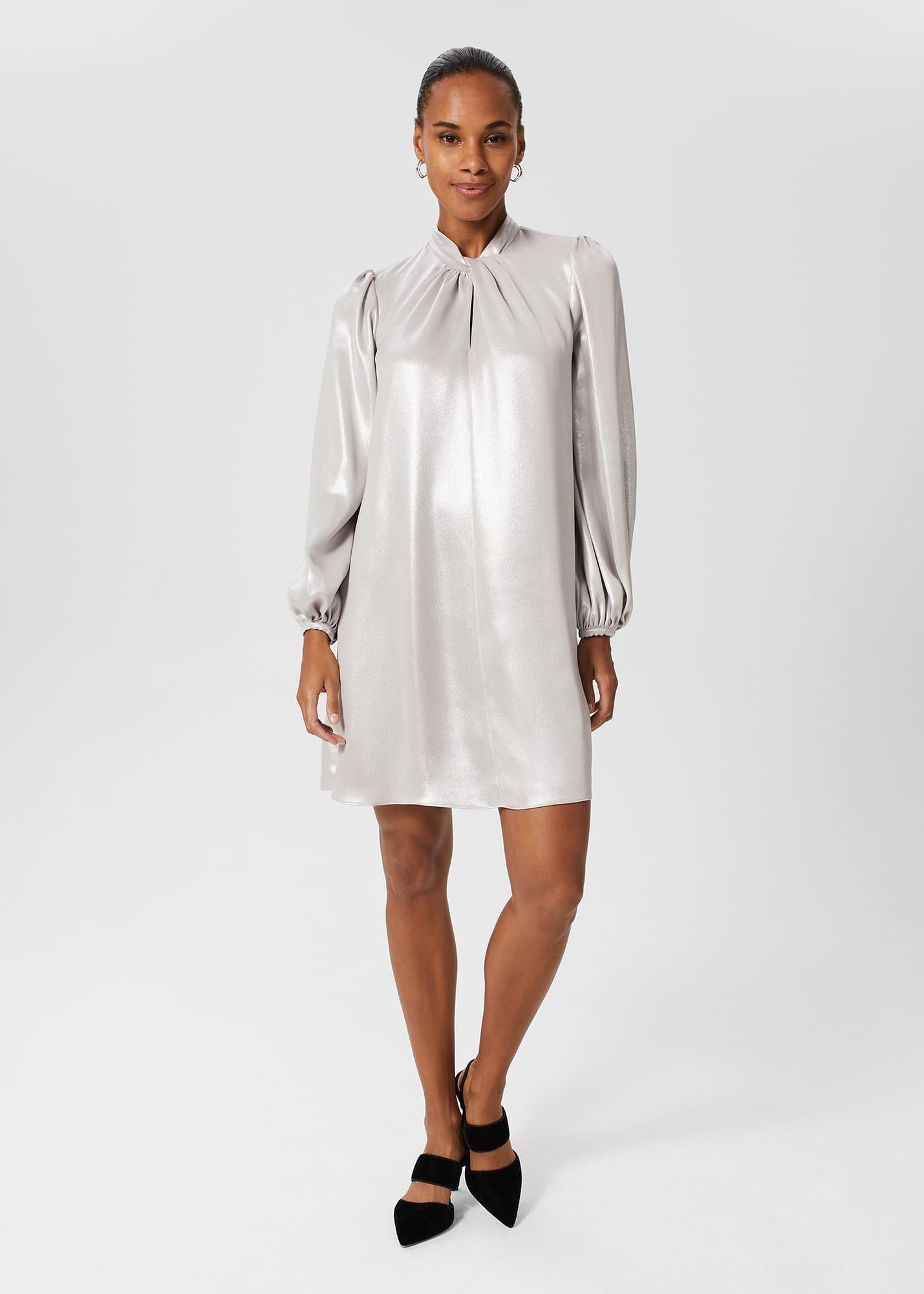 Alexandria Dress, Silver, hi-res