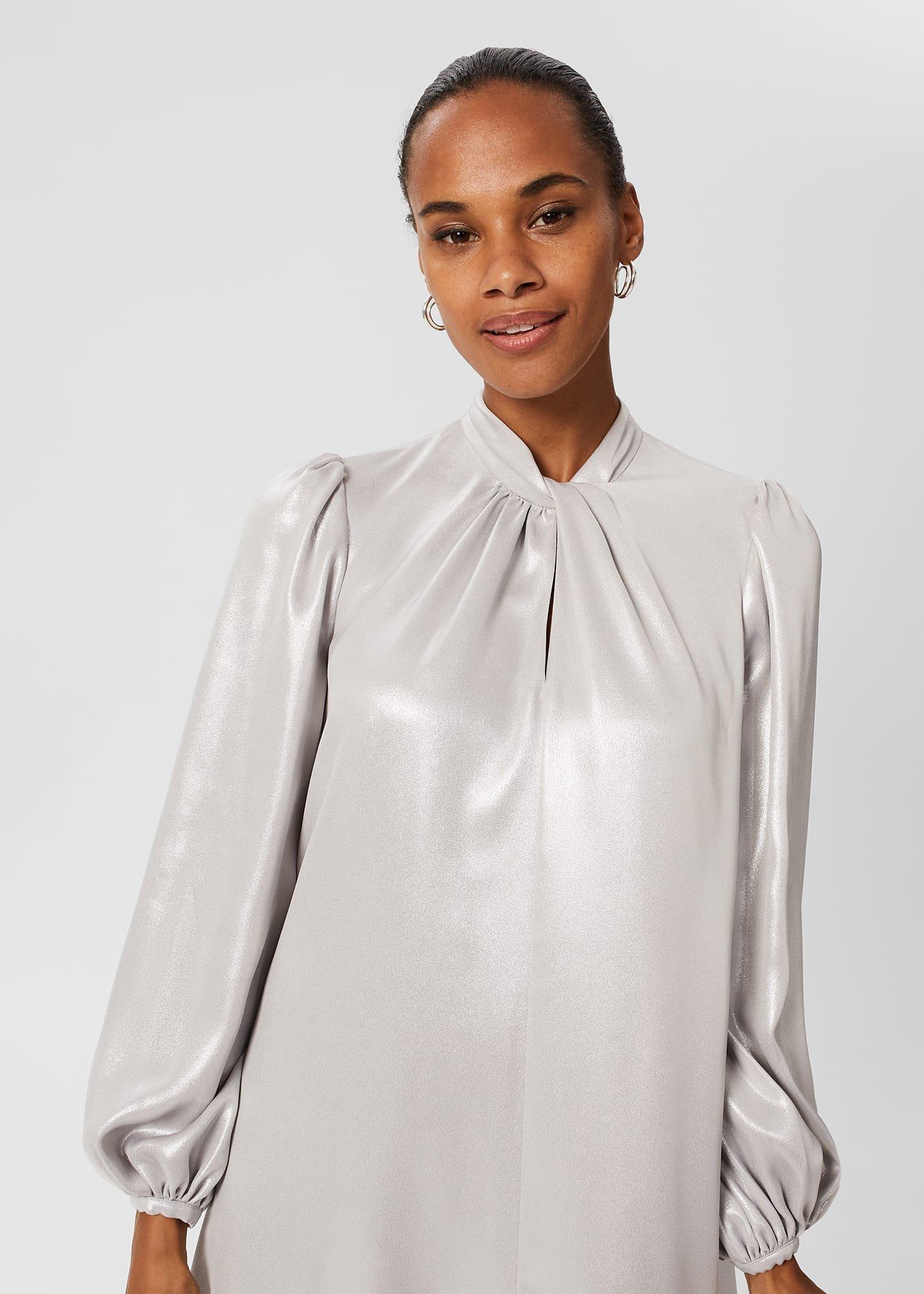 Alexandria Dress, Silver, hi-res