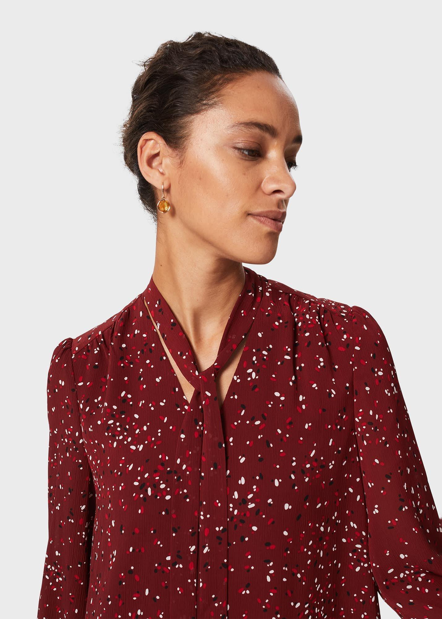 Joella A Line Dress, Wine Red, hi-res