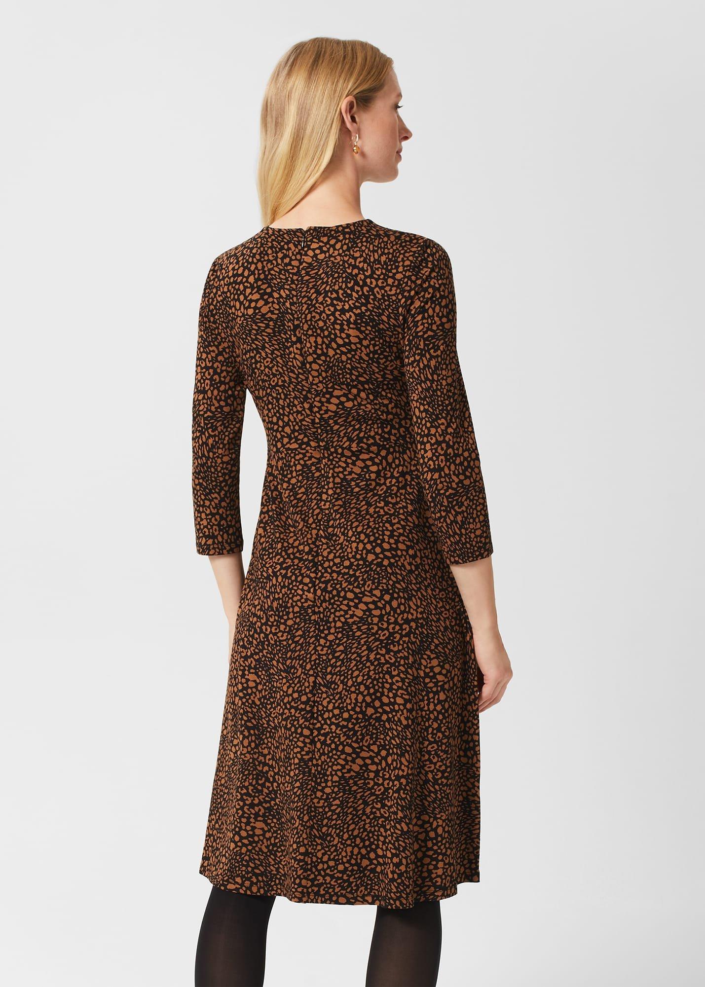 Anita Jersey Dress, Black Multi, hi-res