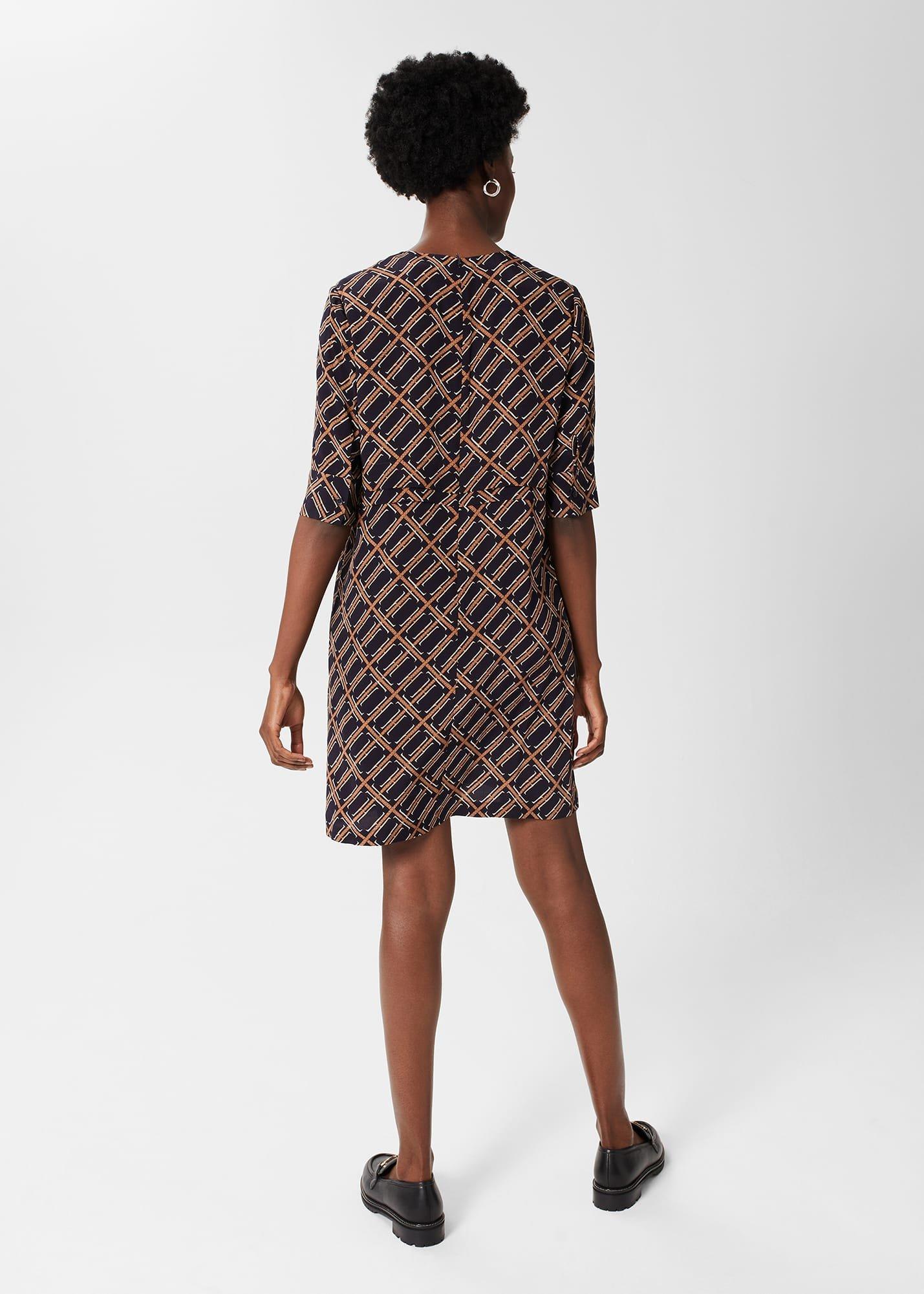 Ingrid Tunic Dress , Navy Multi, hi-res