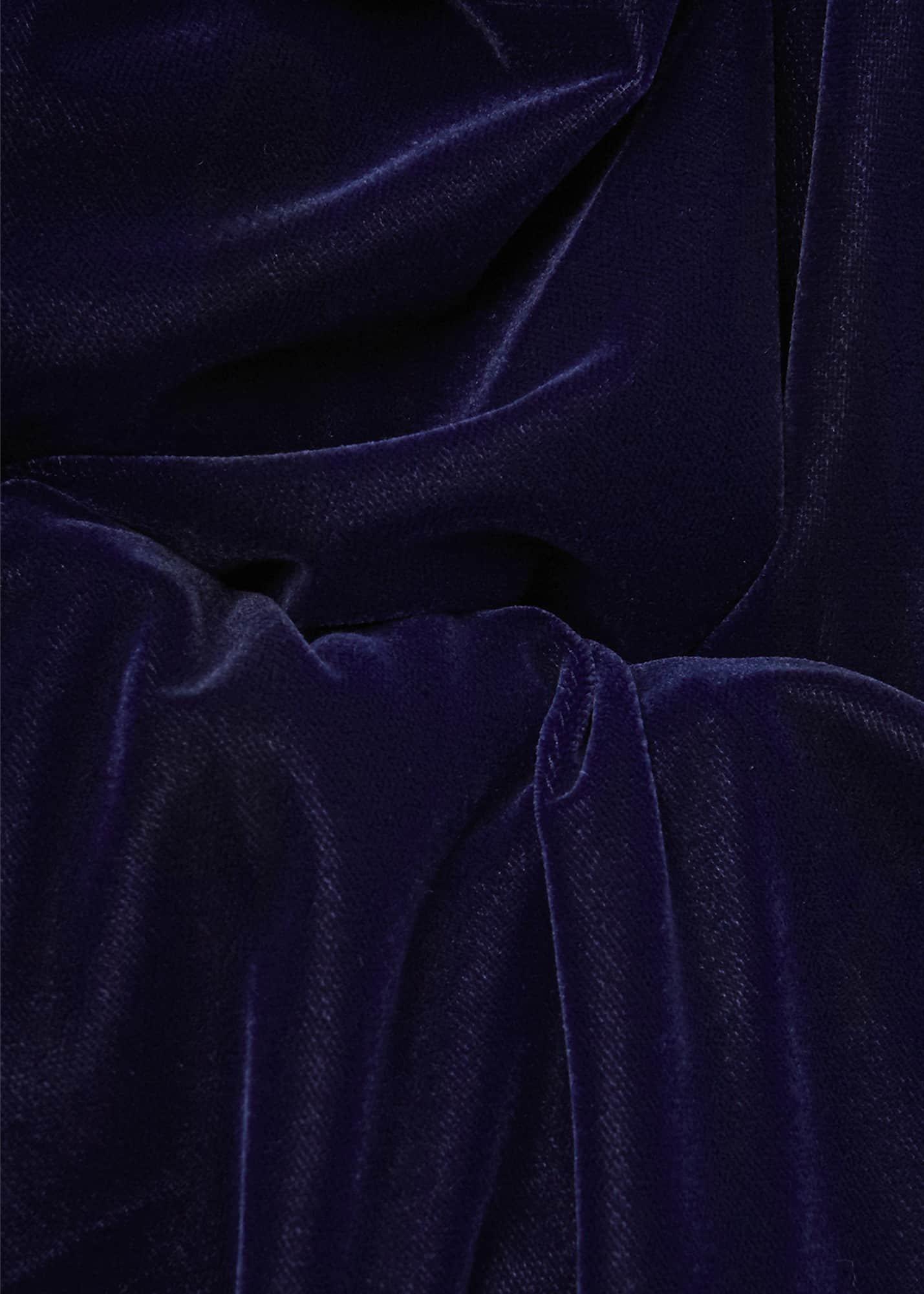 Faye Velvet A Line Dress, Midnight Navy, hi-res