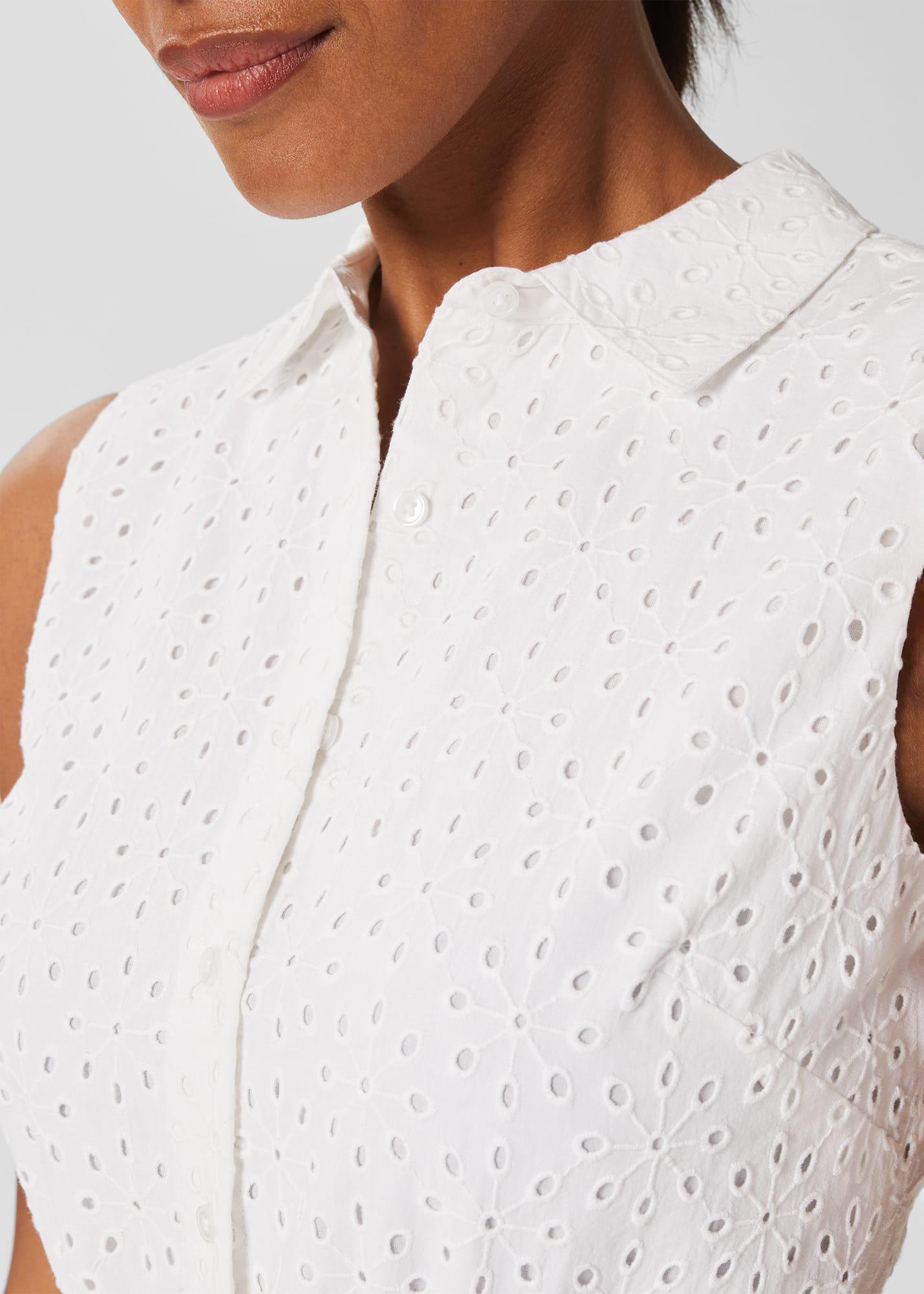 Esme Broderie Dress, Ivory, hi-res