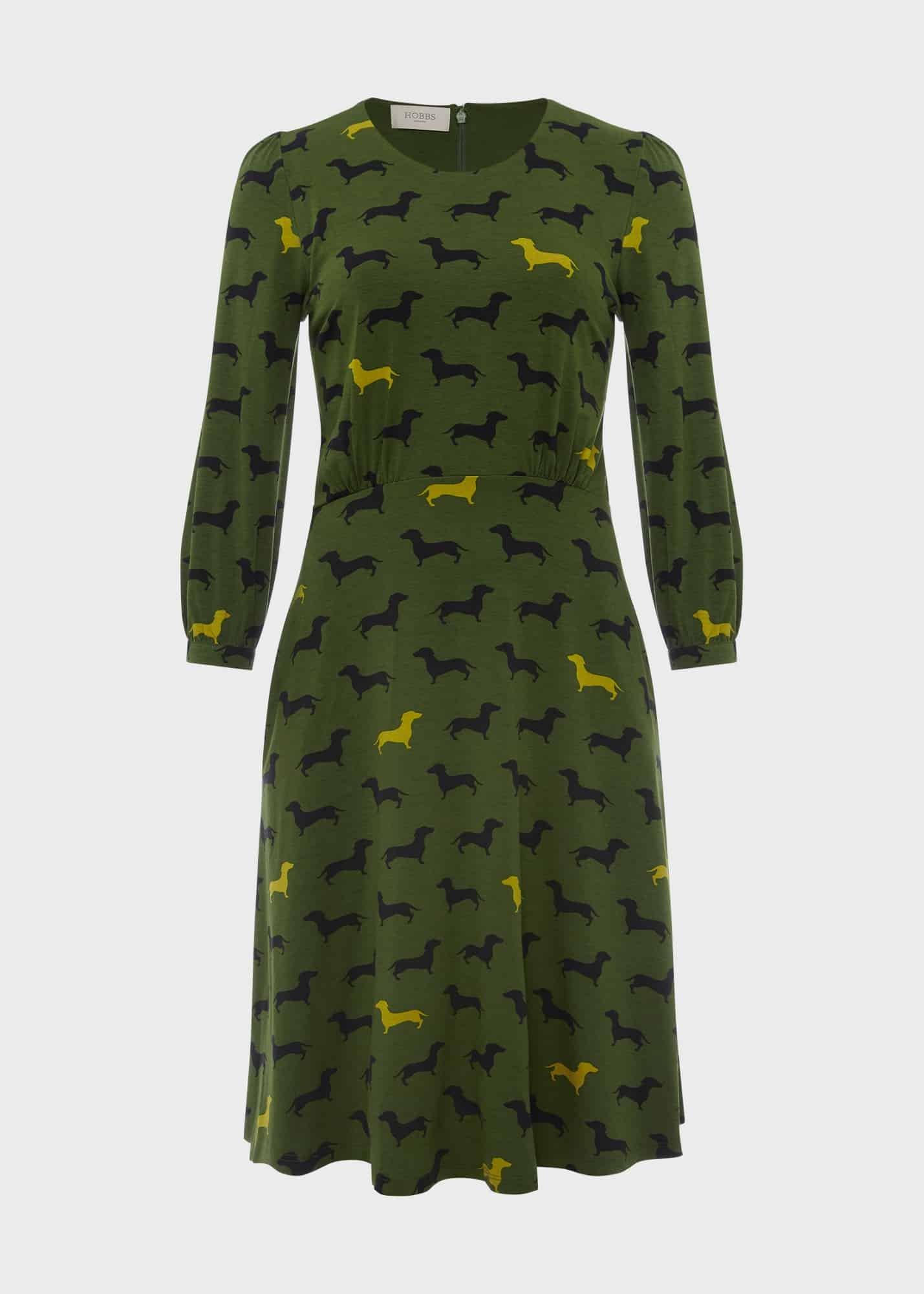 Etty Jersey Dress, Mid Fern Green, hi-res