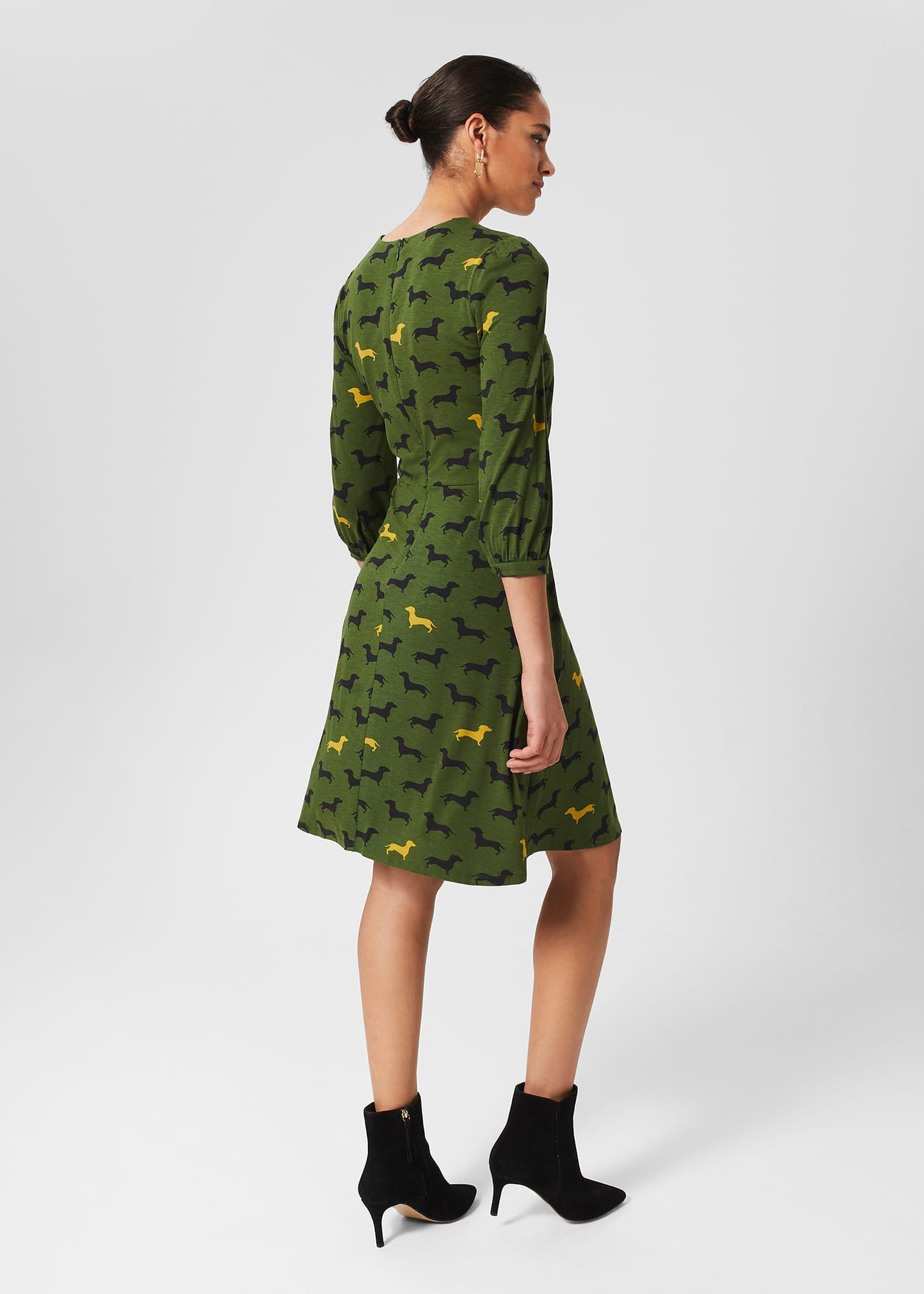 Etty Jersey Dress, Mid Fern Green, hi-res