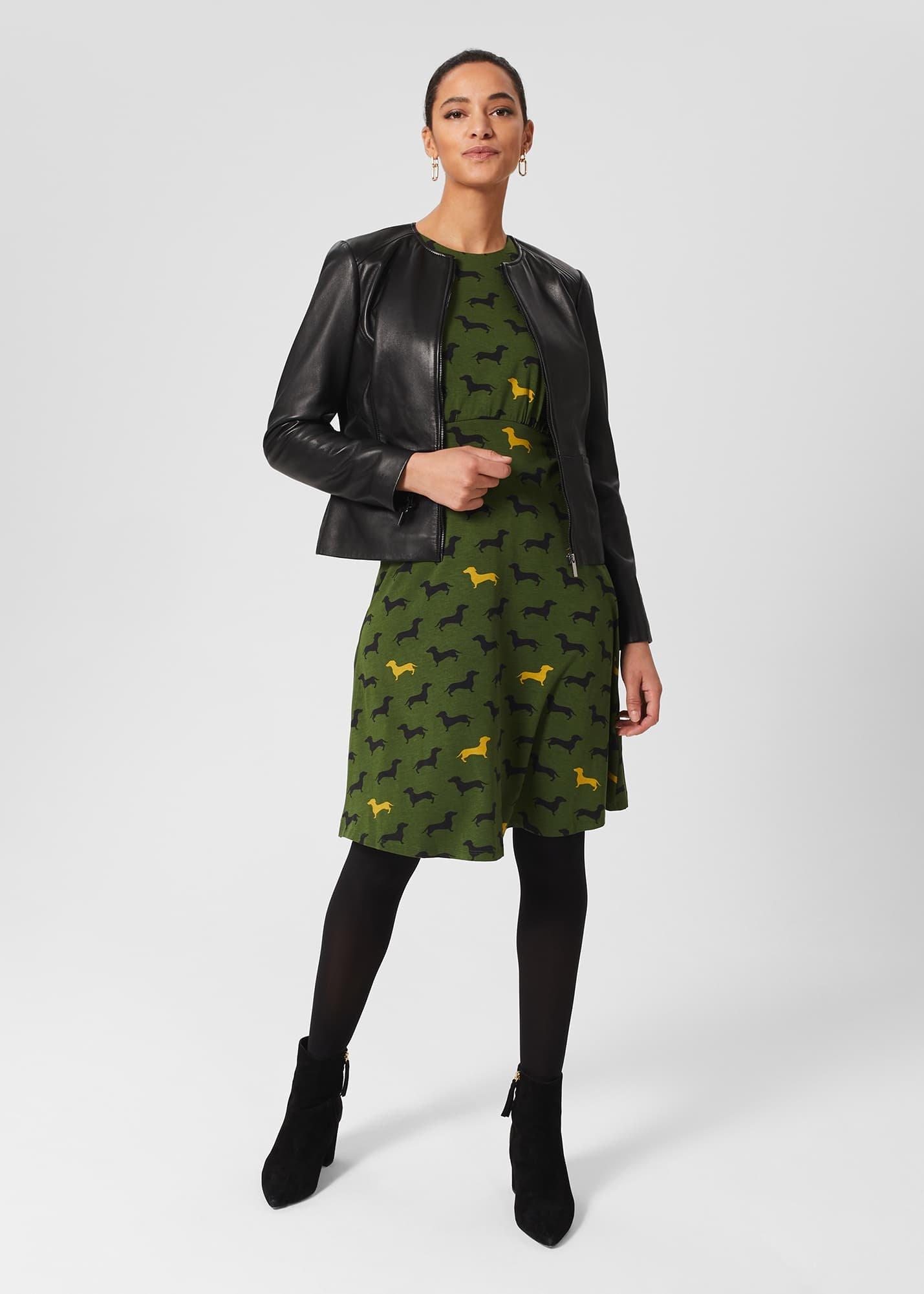 Etty Jersey Dress, Mid Fern Green, hi-res