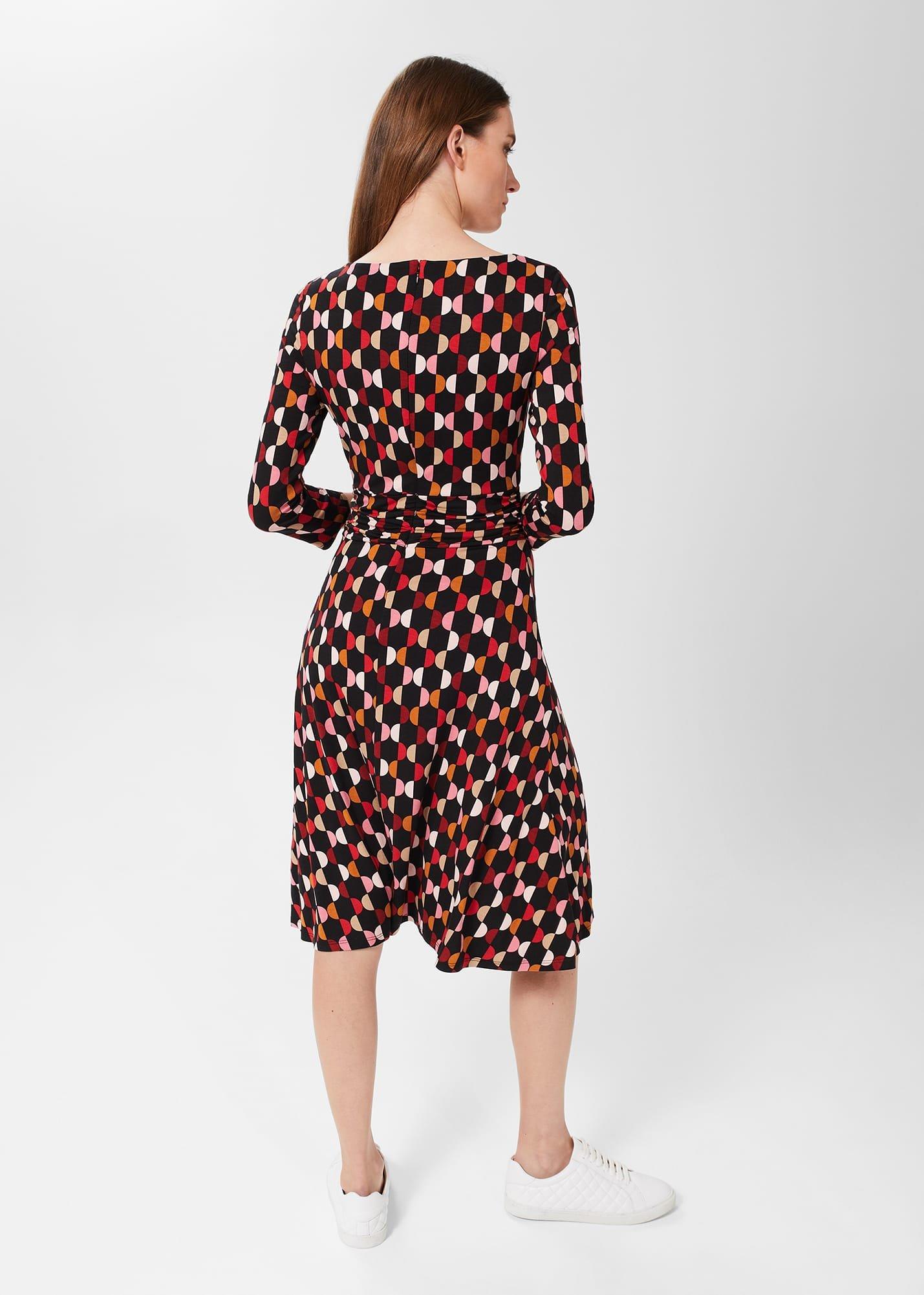 Bayview Jersey Dress, Black Multi, hi-res