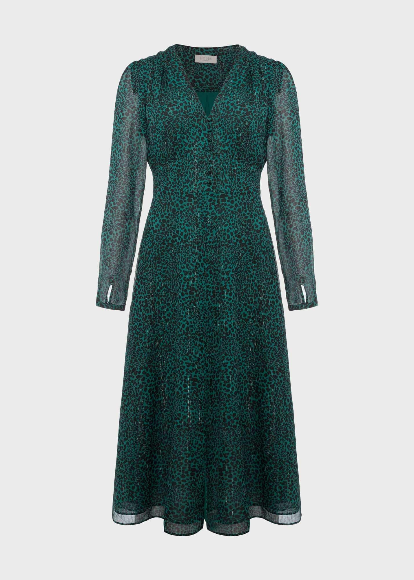 Danica Fit And Flare Dress, Sea Green, hi-res