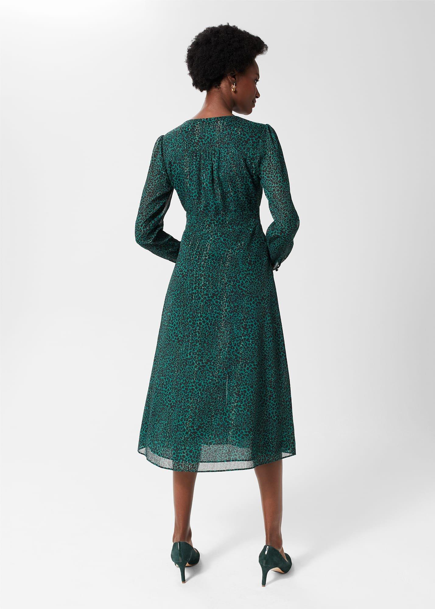 Danica Fit And Flare Dress, Sea Green, hi-res