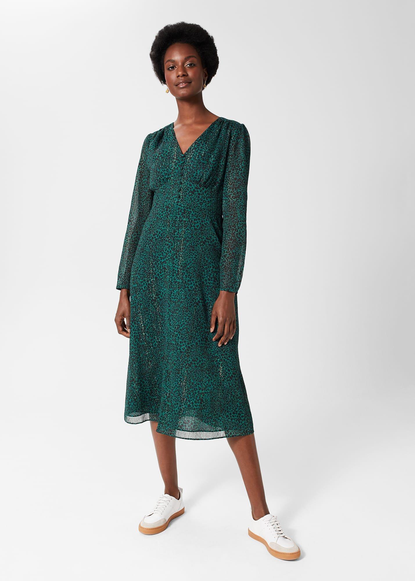 Danica Fit And Flare Dress, Sea Green, hi-res