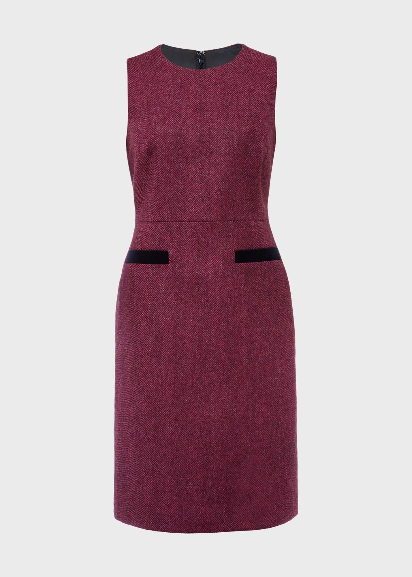 Lucia Wool Dress, Purple Multi, hi-res
