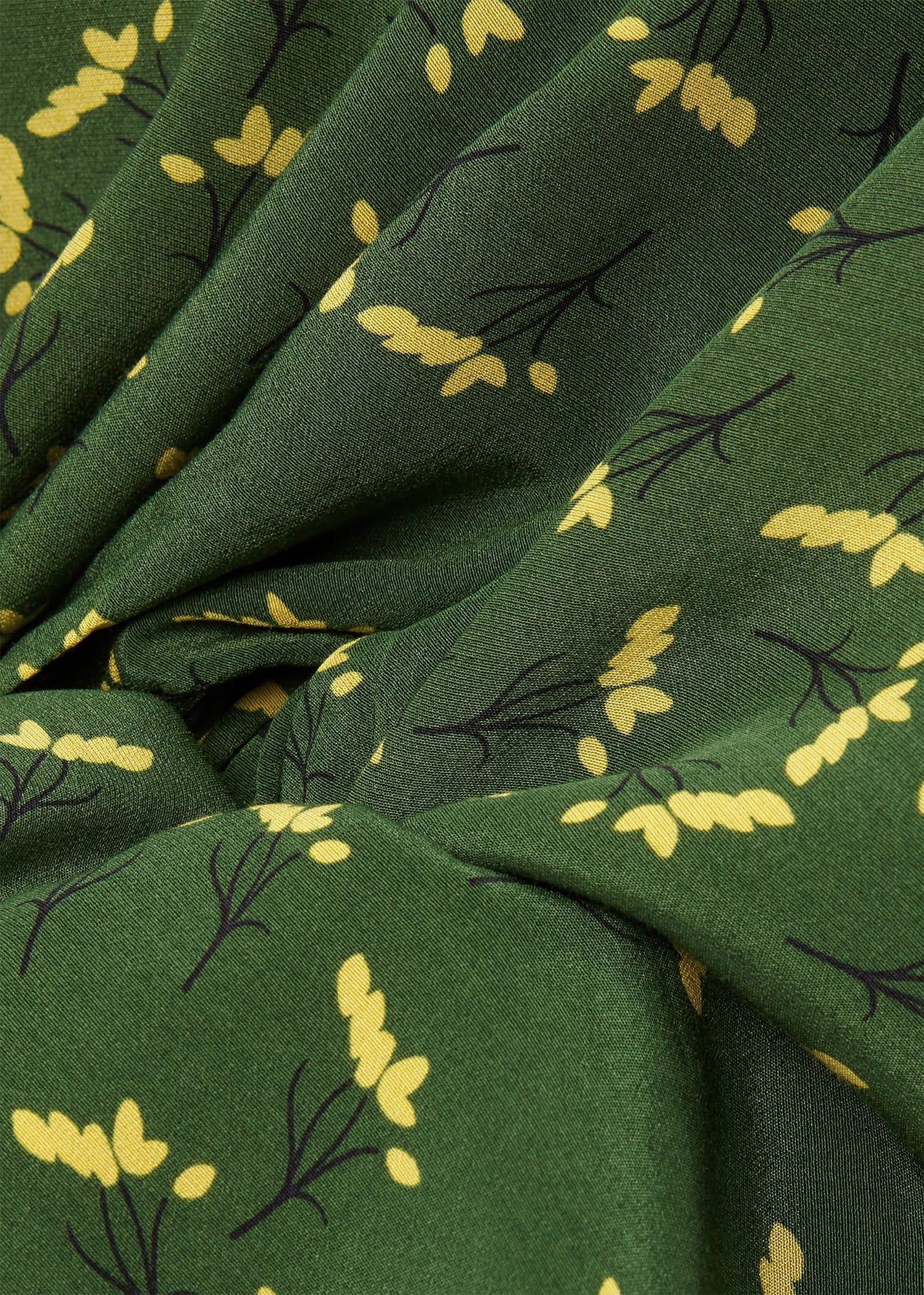 Ariel Floral Dress, Green, hi-res