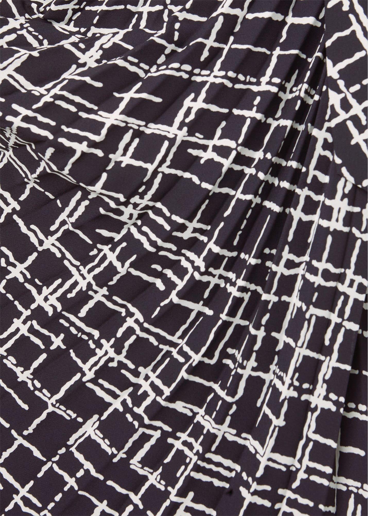 Laurenza Fit And Flare Dress, Navy Ivory, hi-res