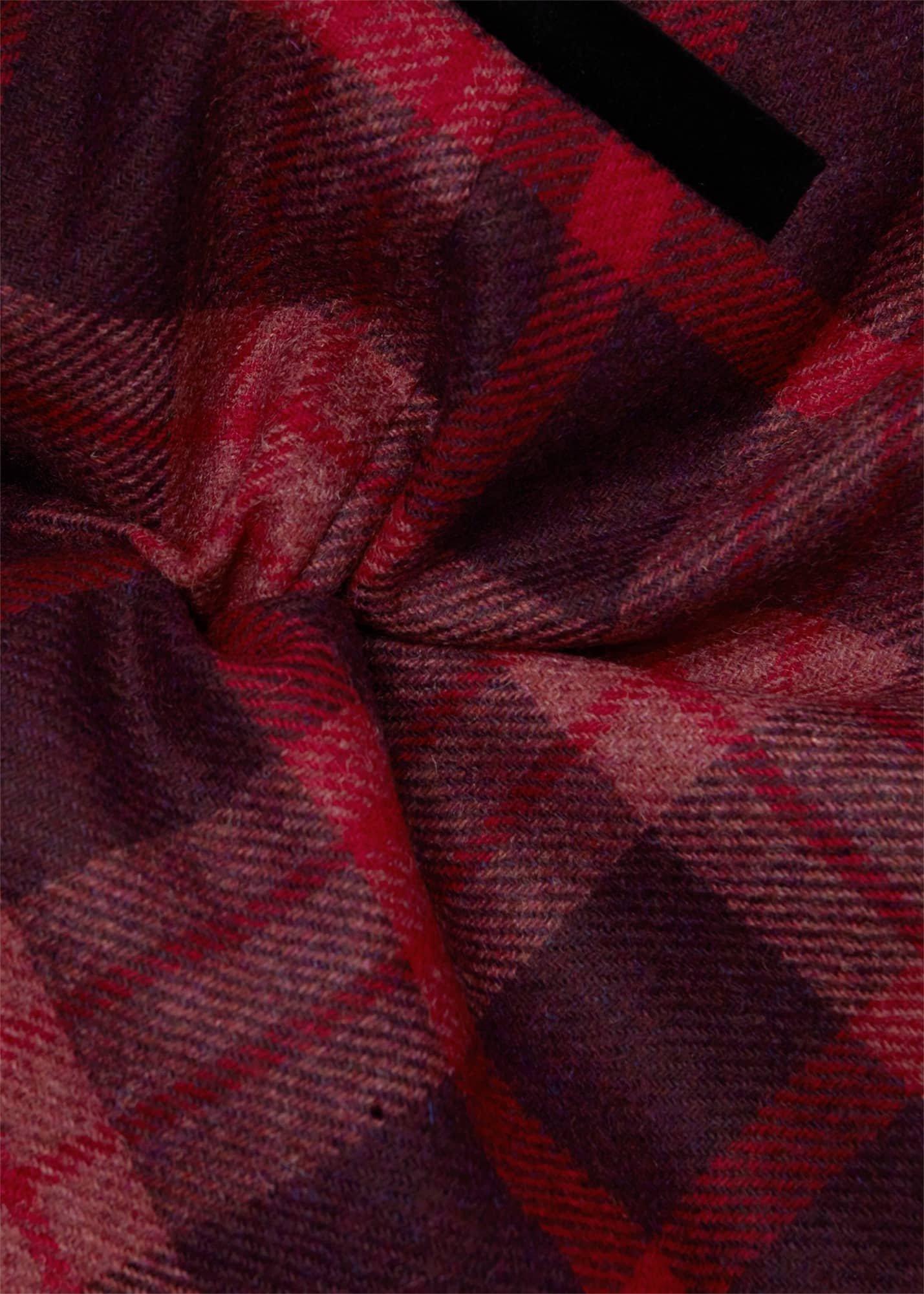 Margot Wool Dress, Raspberry Multi, hi-res