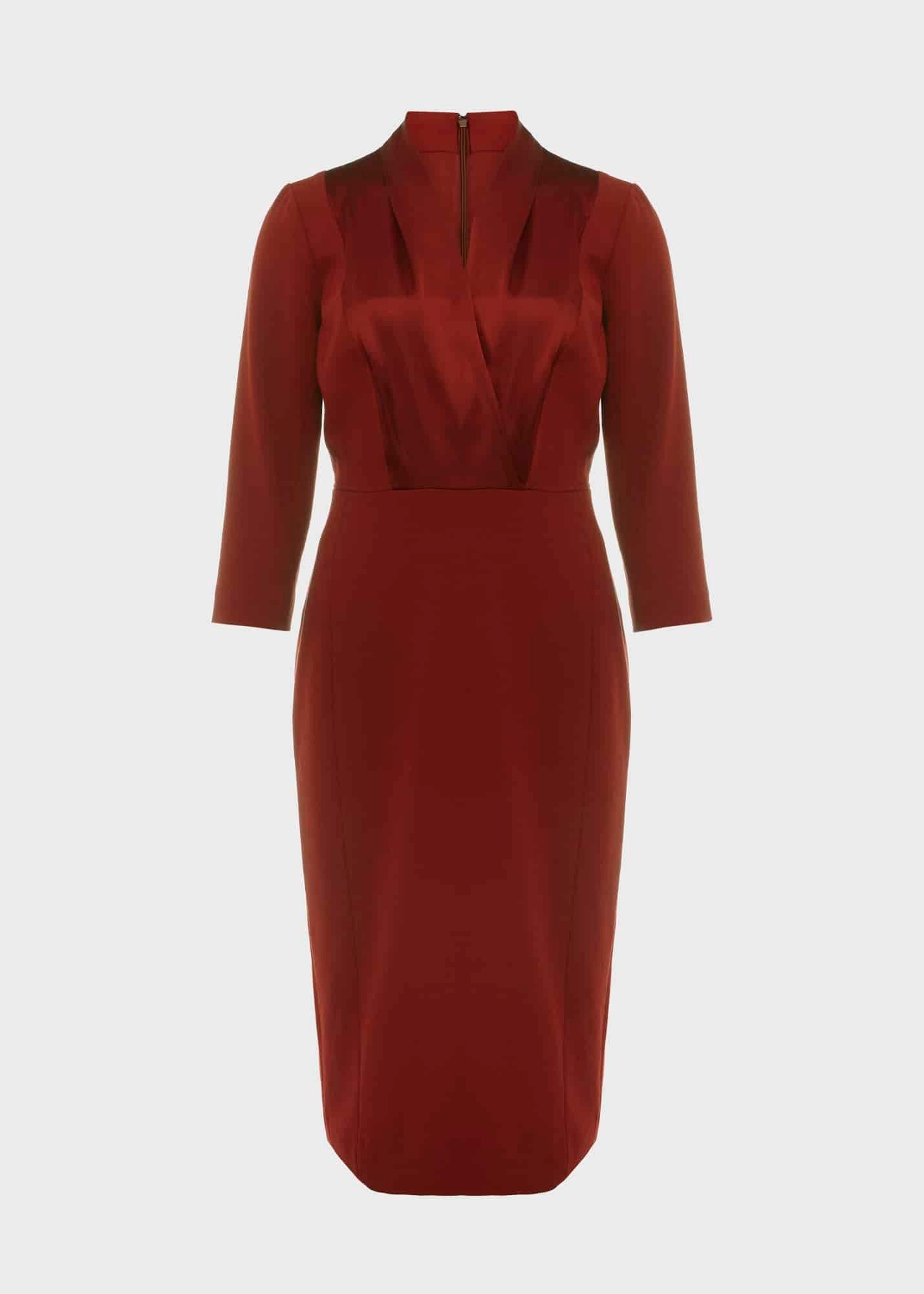 Alisa Dress, Deep Vermillion, hi-res