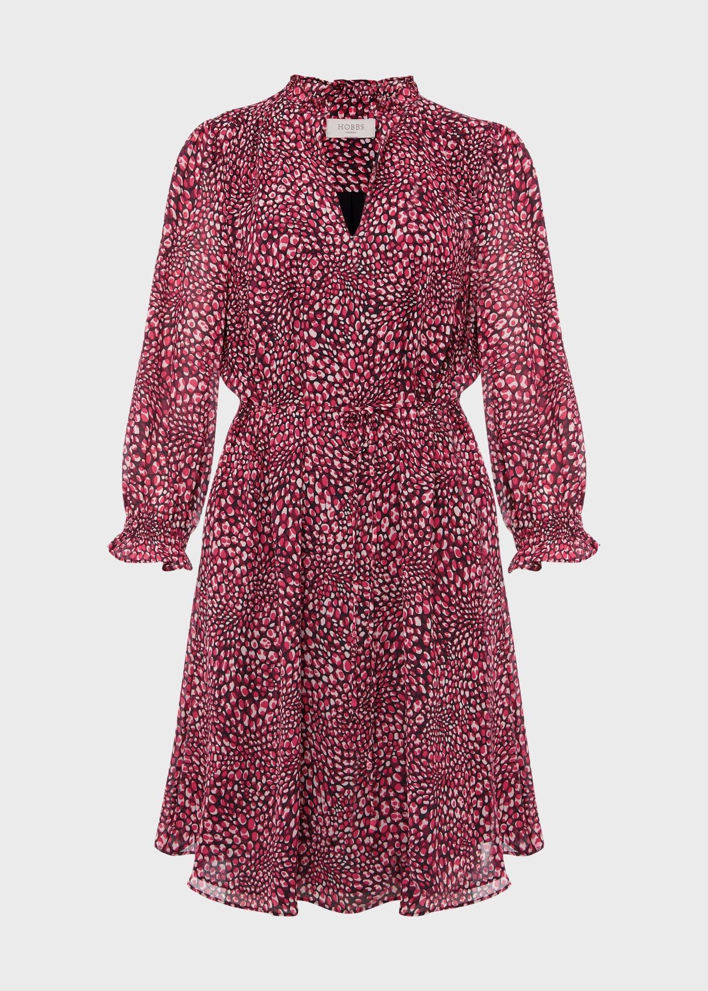 Stefania Dress, Navy Raspberry, hi-res