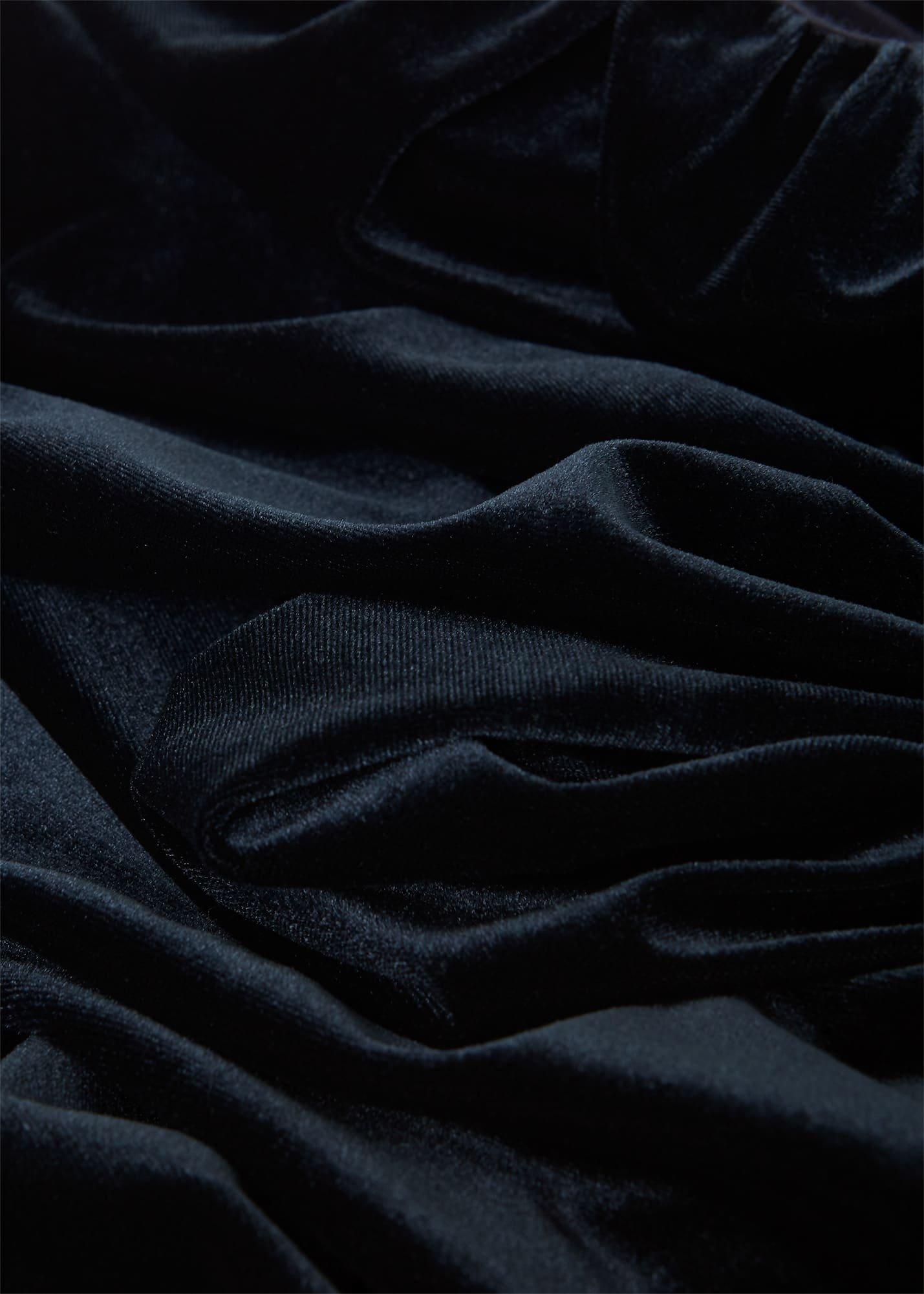 Sian Velvet Dress, Navy, hi-res