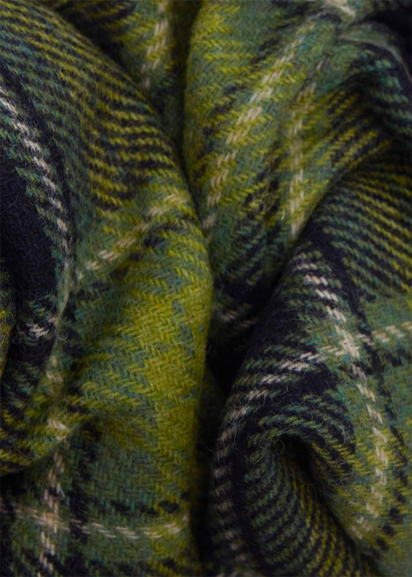 Amaris Wool Dress, Green Navy, hi-res