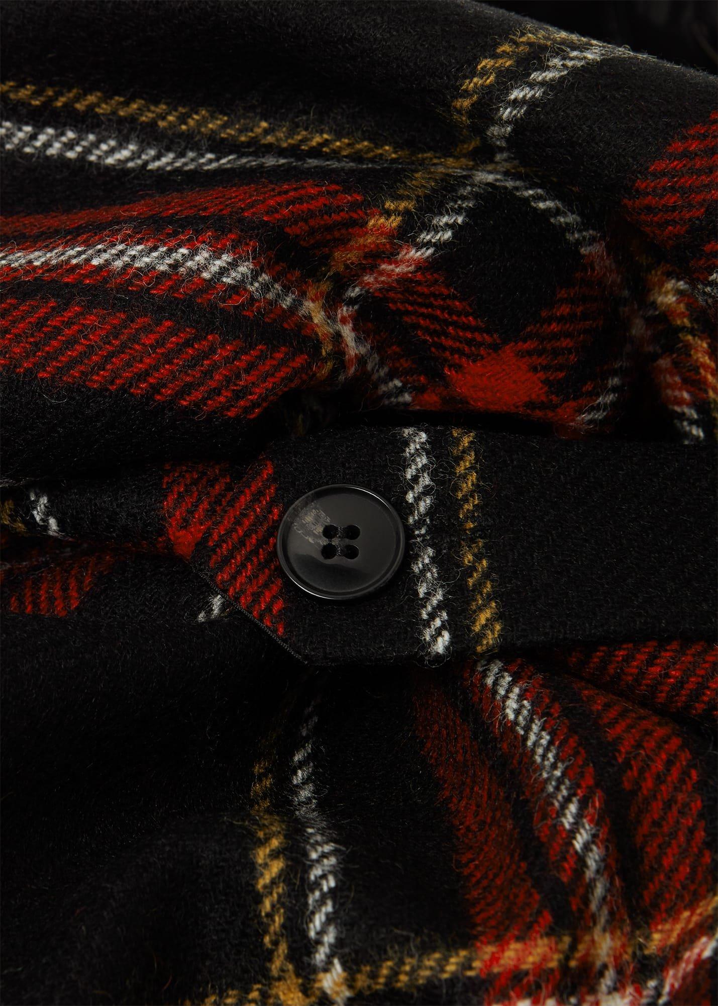 Sariah Wool Dress, Black Red, hi-res