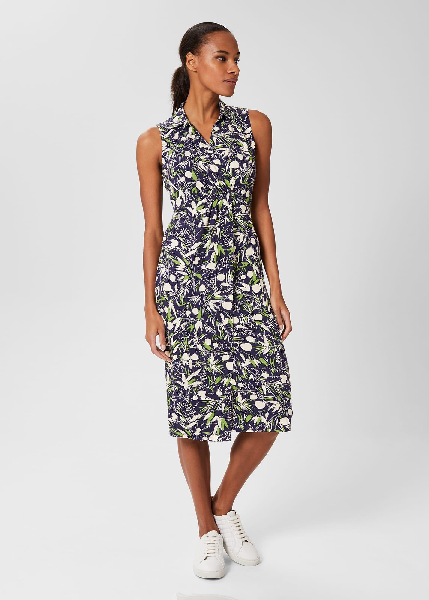 Nadia Sleeveless Jersey Dress | Hobbs ROW |