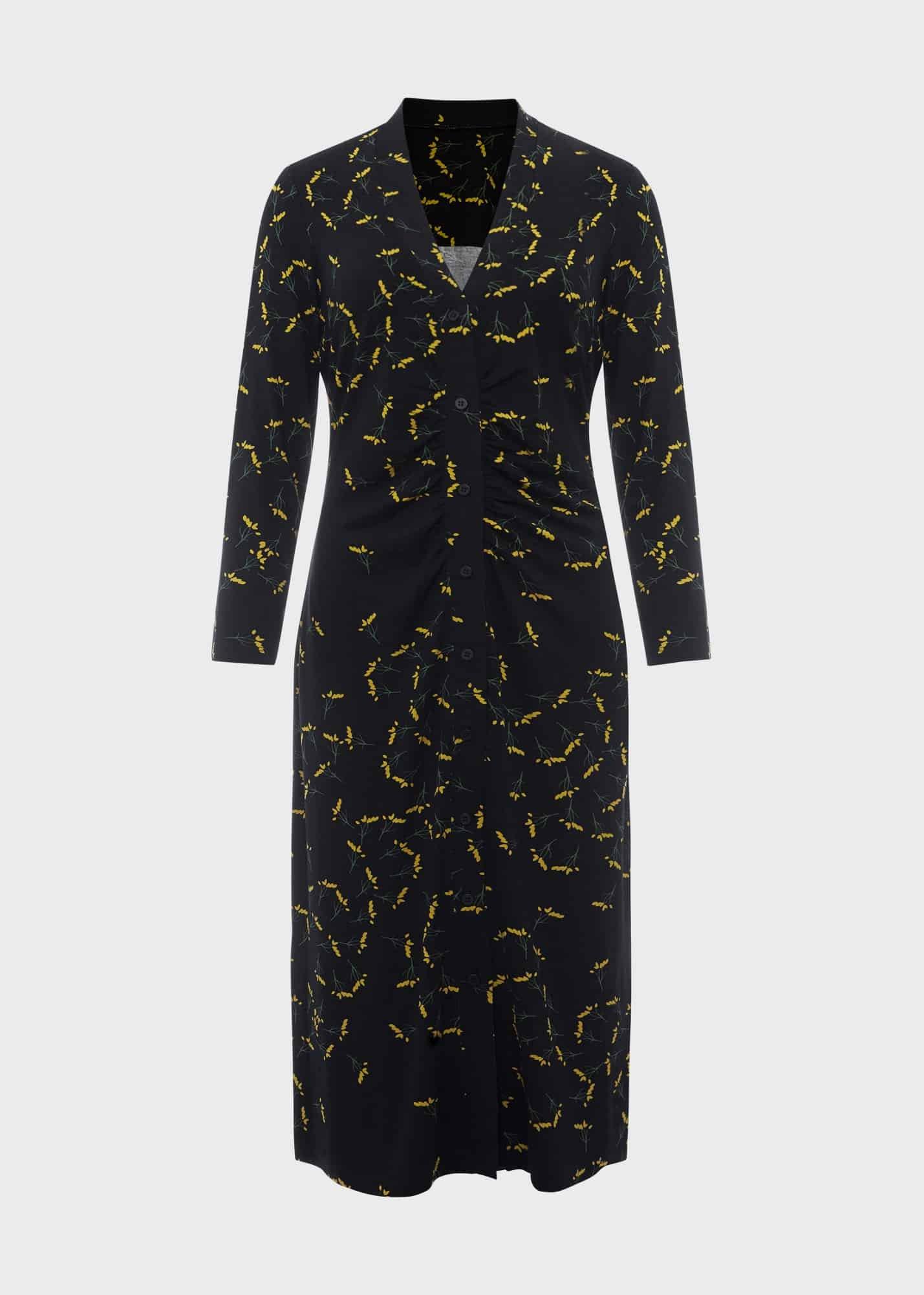 Petite Hatty Dress, Navy Chartreuse, hi-res