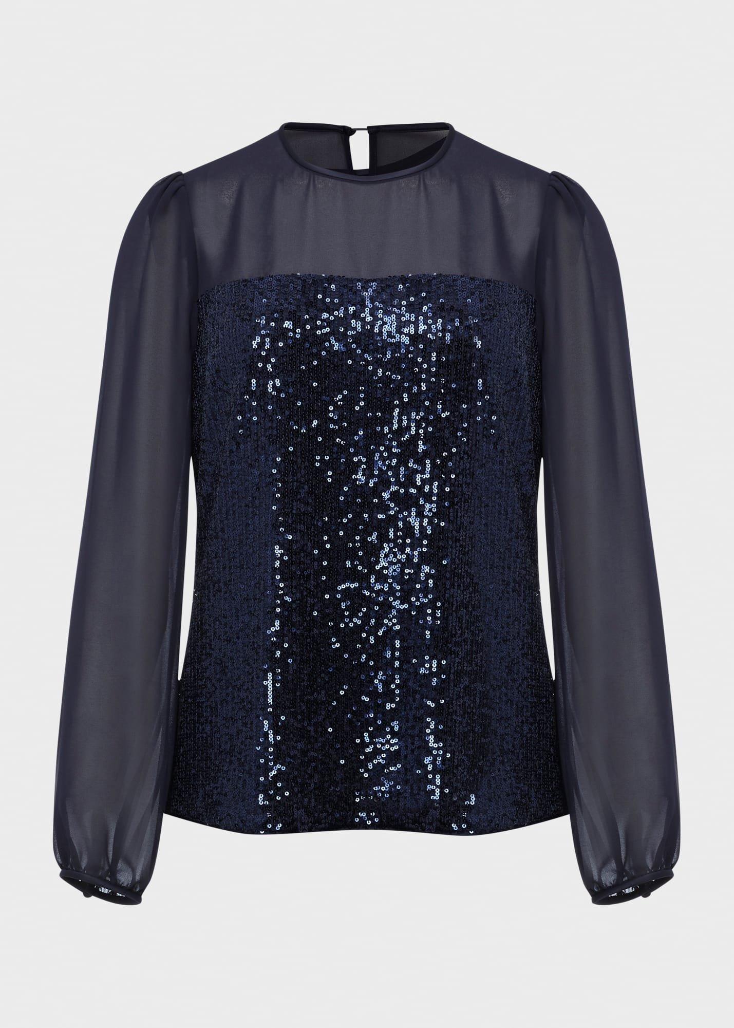 Zariah Sequin Top , Navy, hi-res