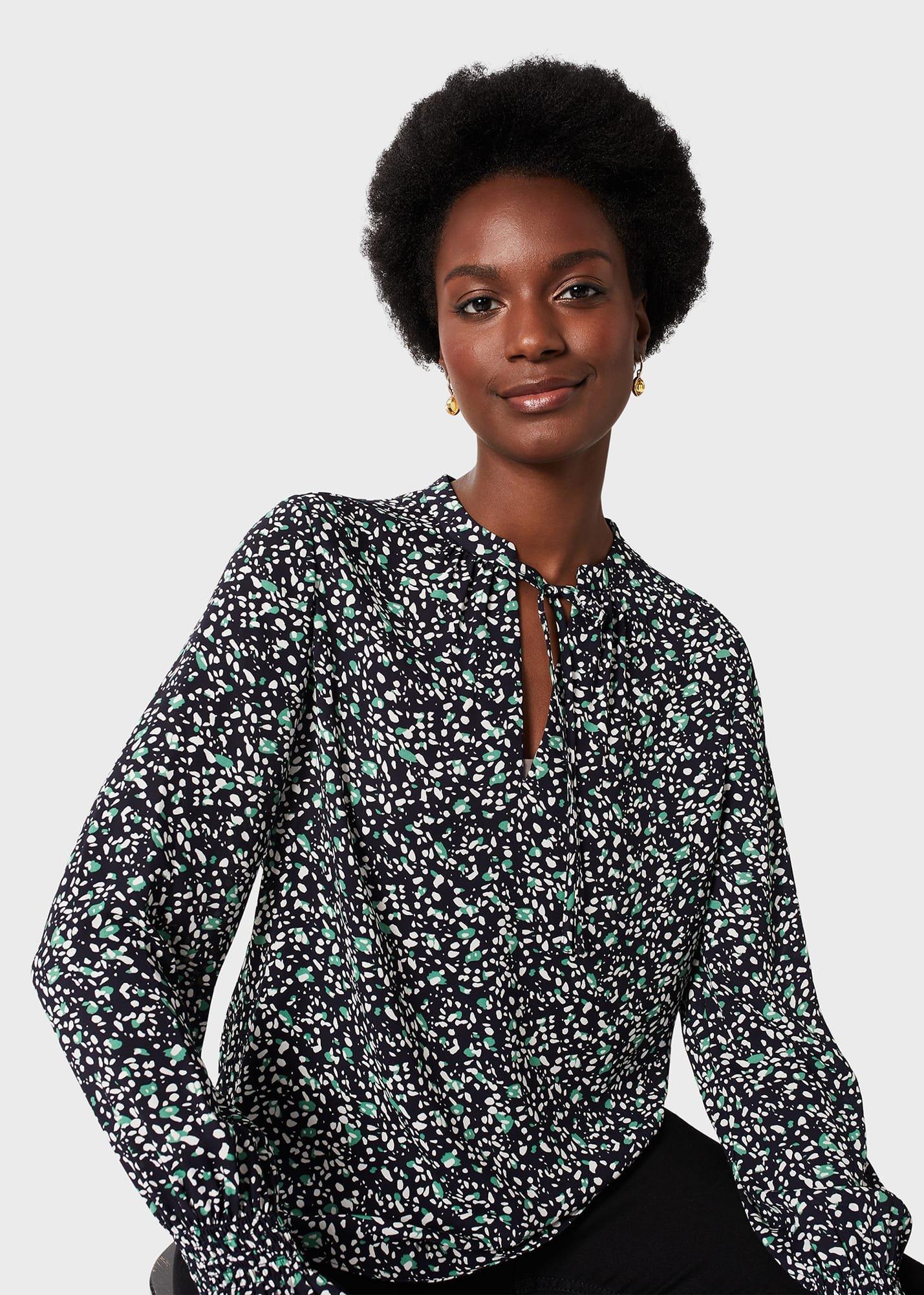 Aisha Blouse, Green Multi, hi-res