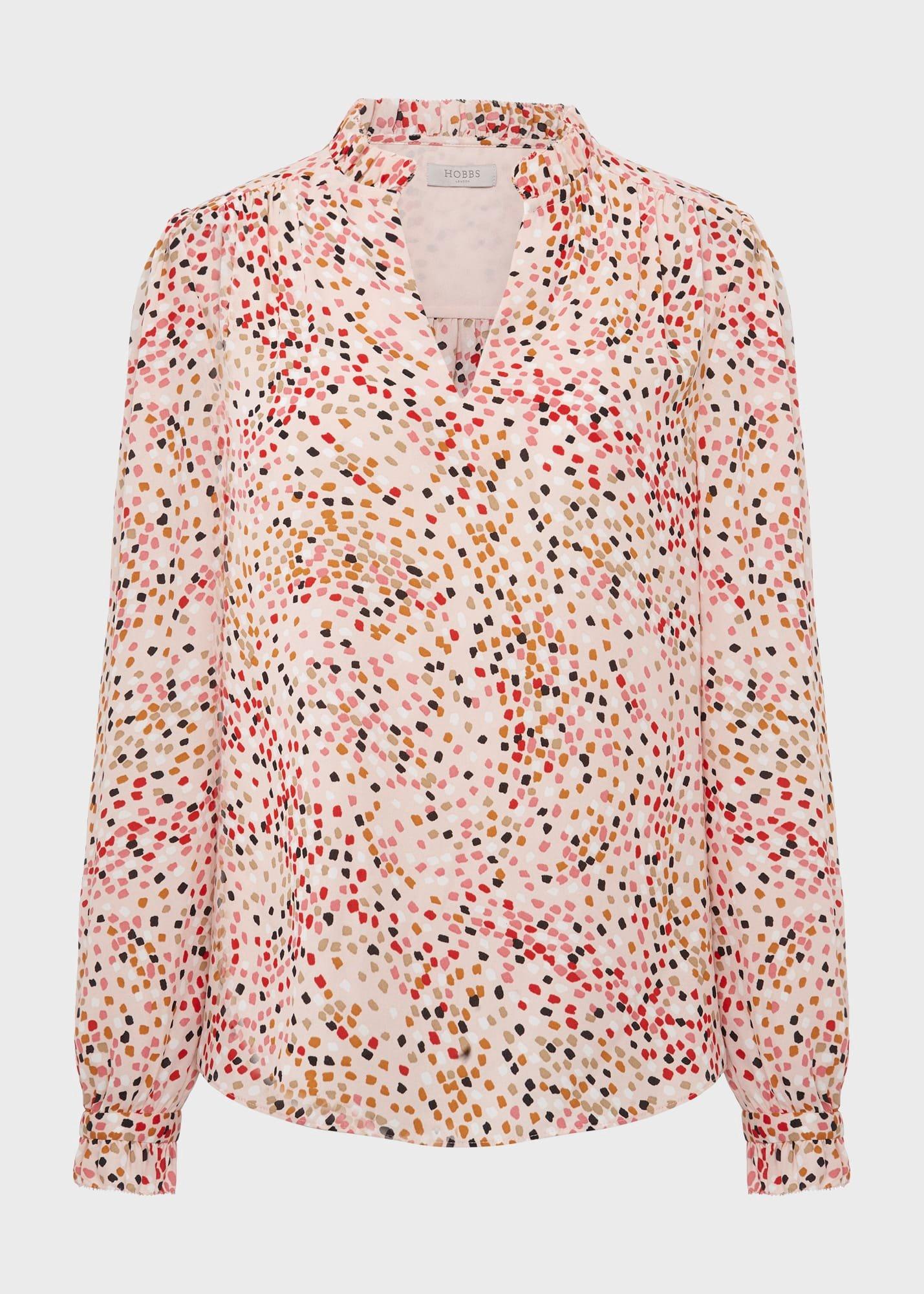 Delany Blouse, Pink Multi, hi-res