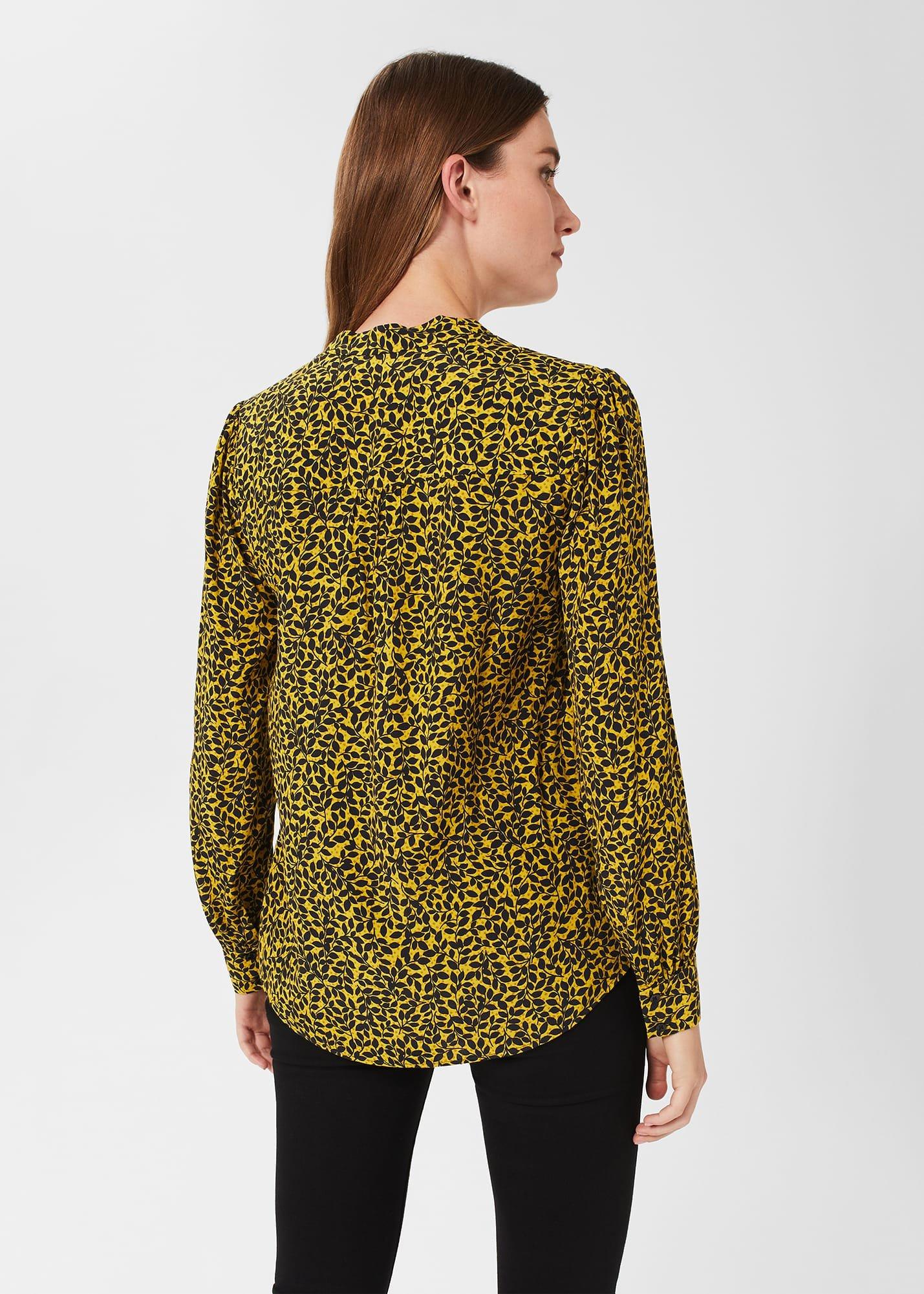 Addison Blouse, Gold Chartreuse, hi-res