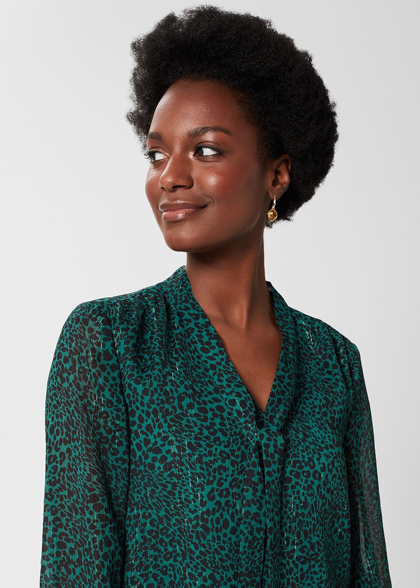 Sandy Blouse , Sea Green, hi-res