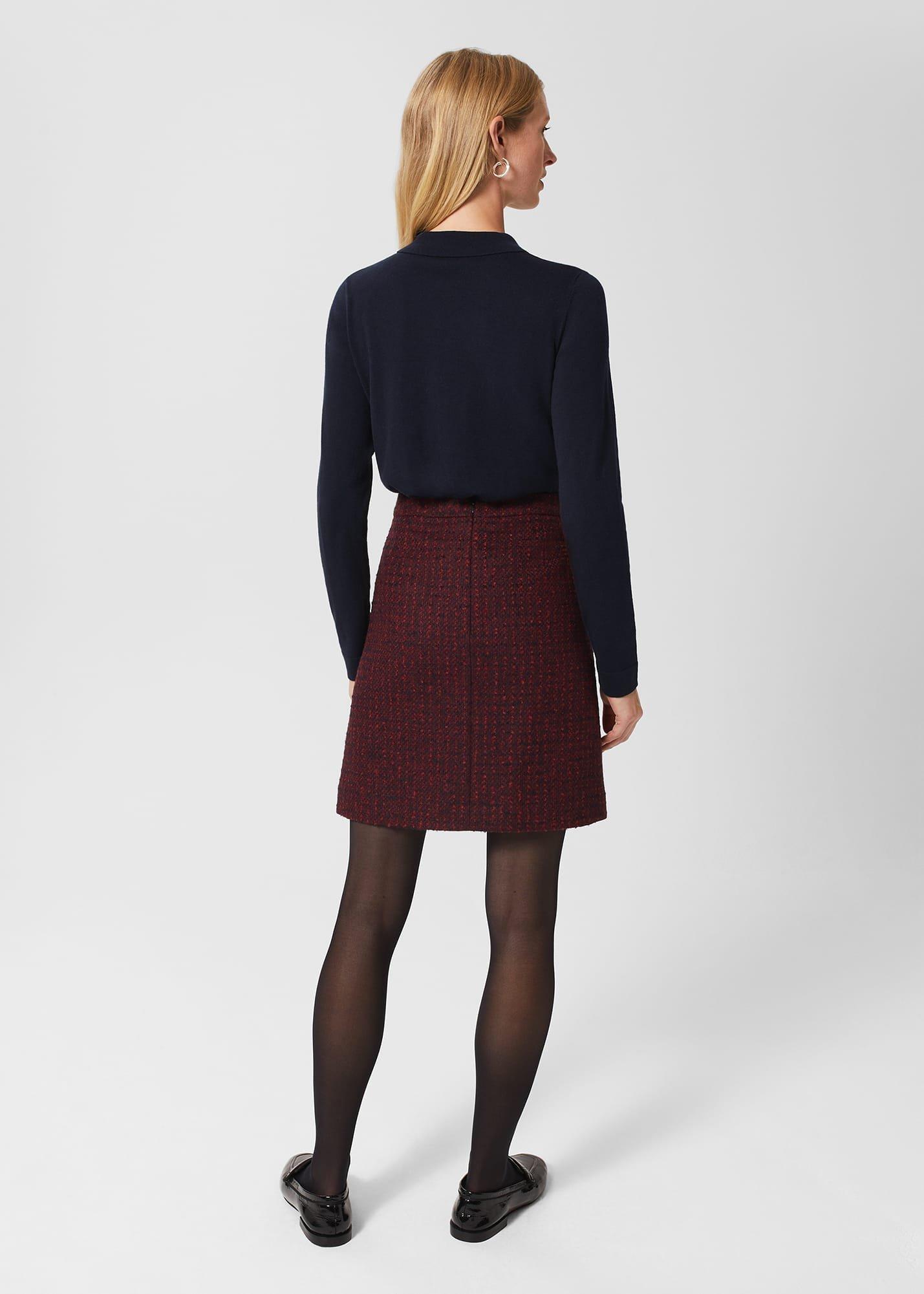 Meera Skirt, Red Navy, hi-res